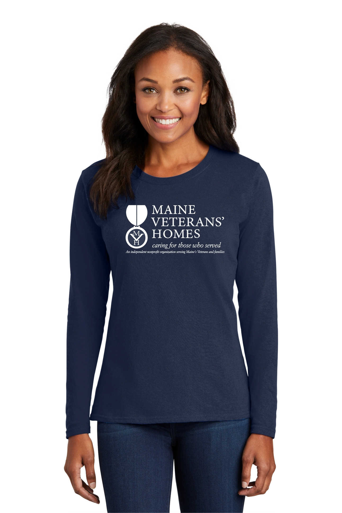 Port & Company® Ladies Long Sleeve Core Cotton Tee