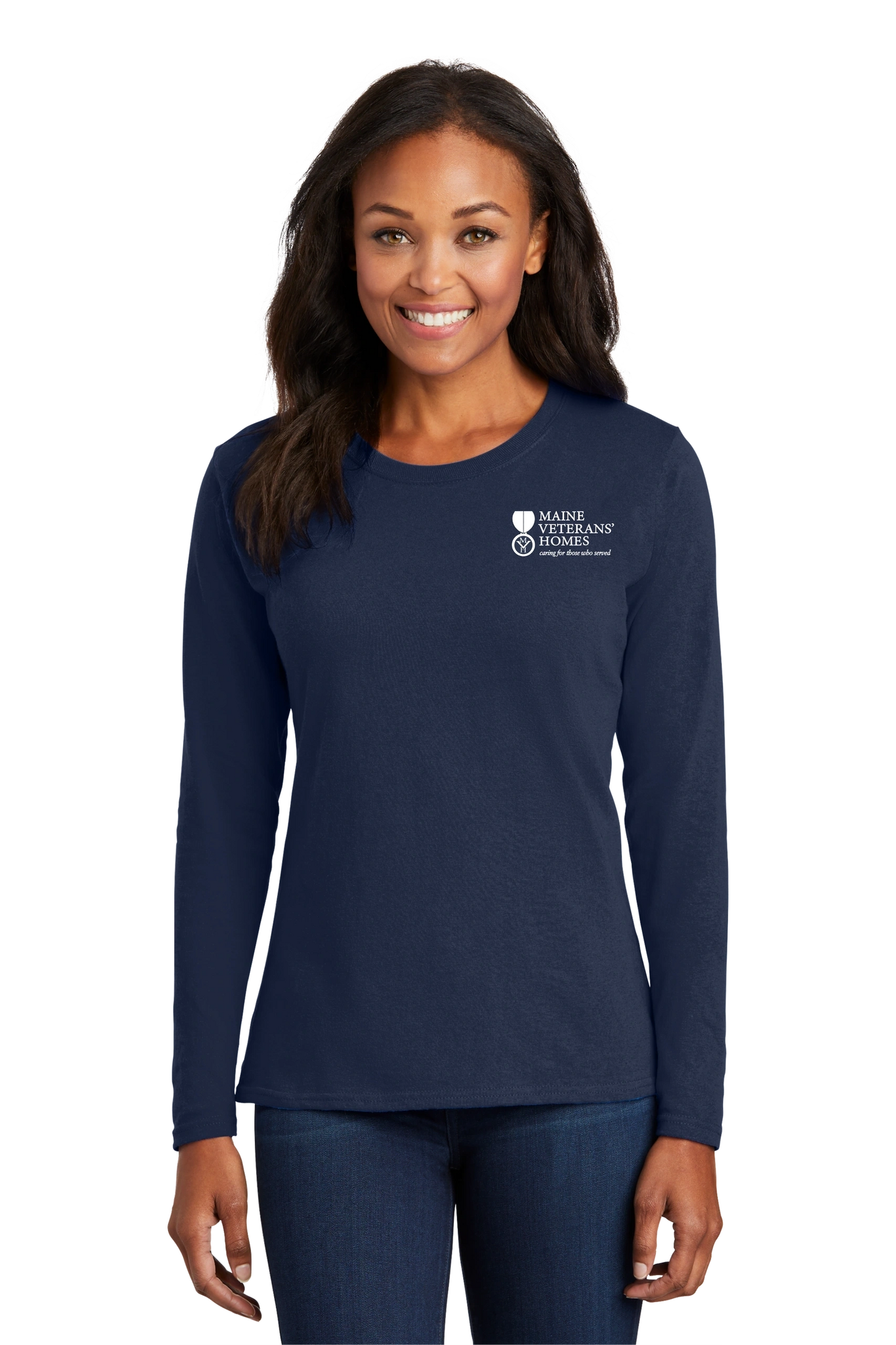 Port & Company® Ladies Long Sleeve Core Cotton Tee