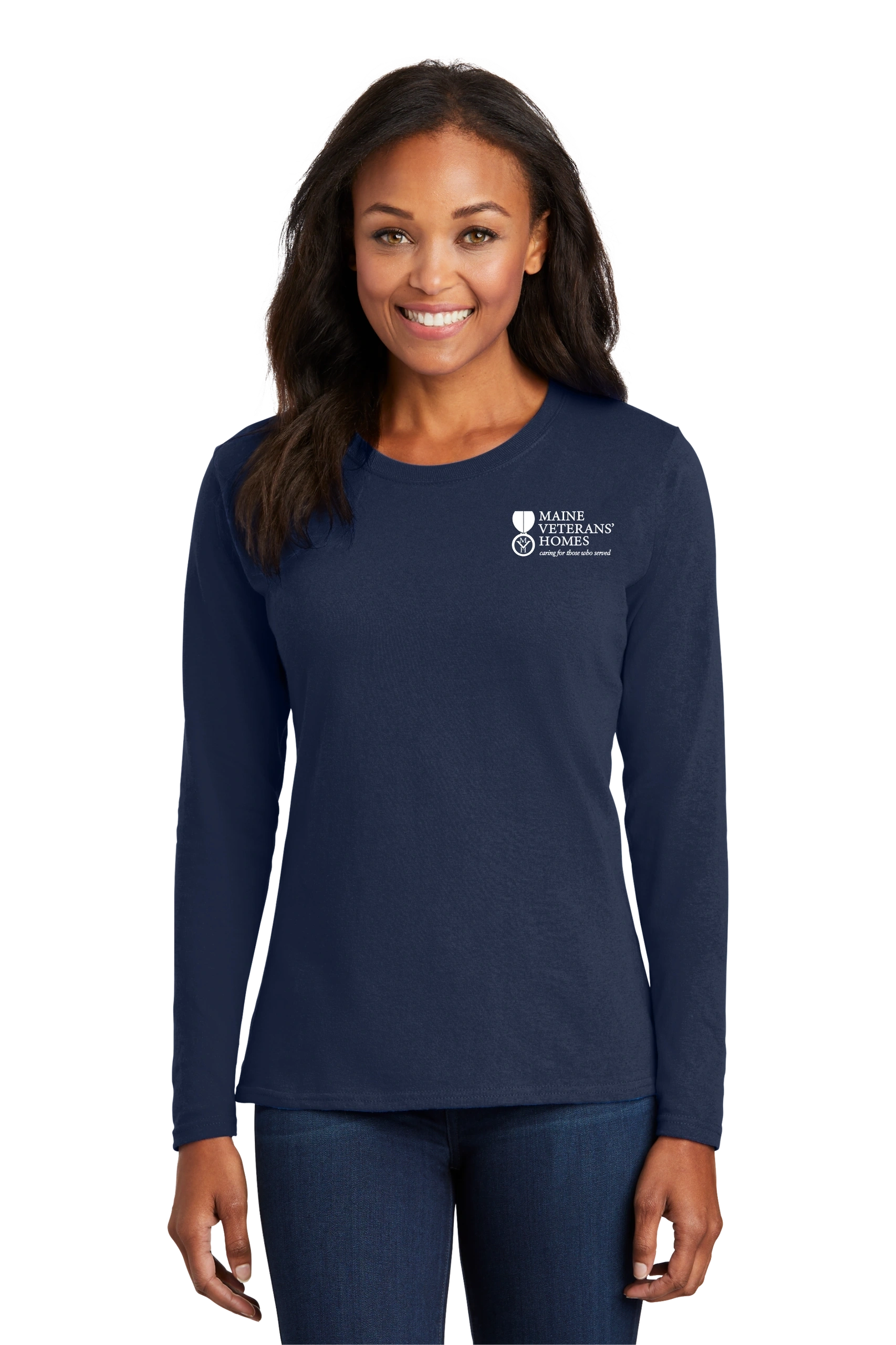 Port & Company® Ladies Long Sleeve Core Cotton Tee