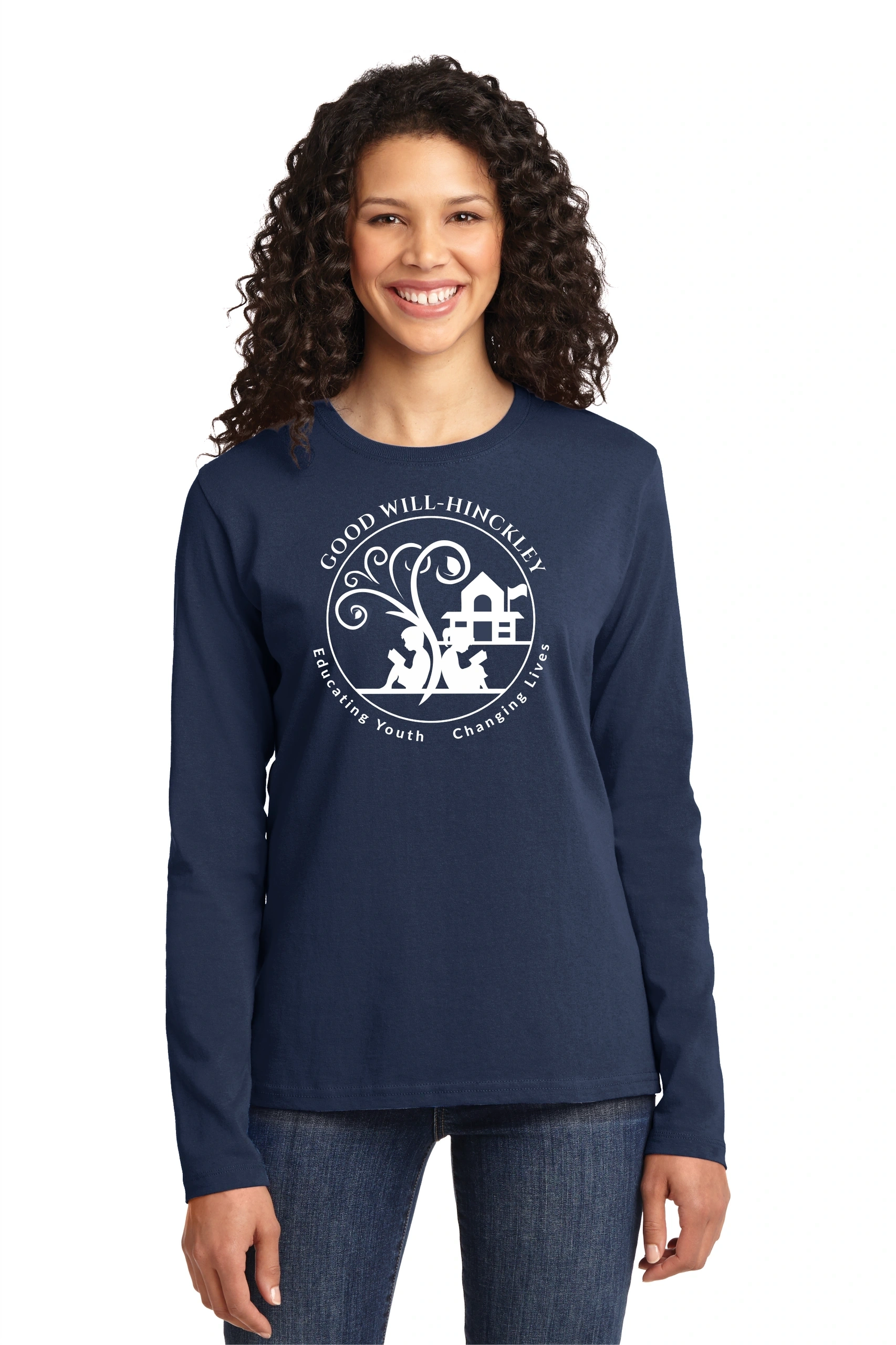 Port & Company® Ladies Long Sleeve Core Cotton Tee