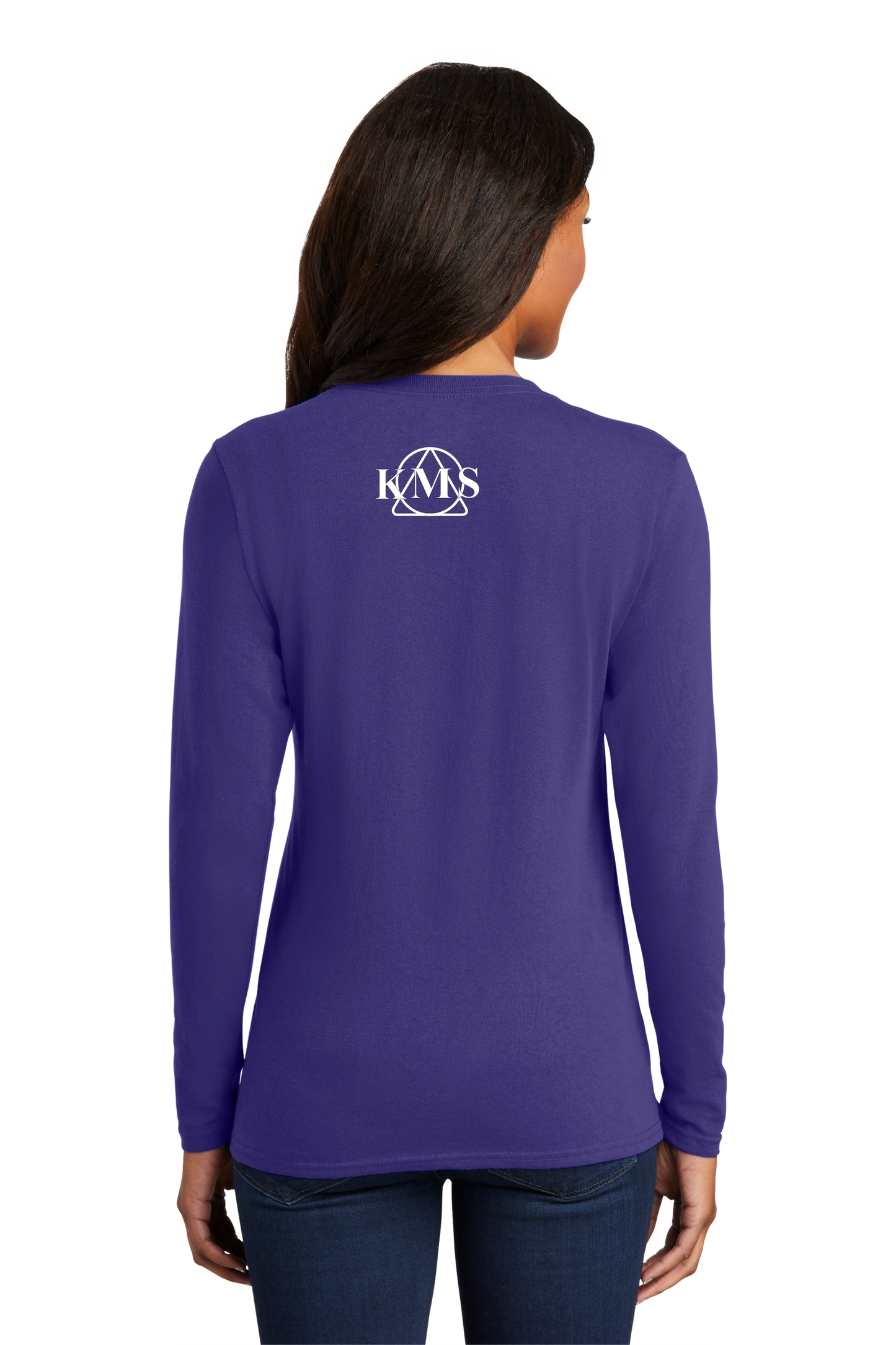 KMS-Port & Company® Ladies Long Sleeve Core Cotton Tee