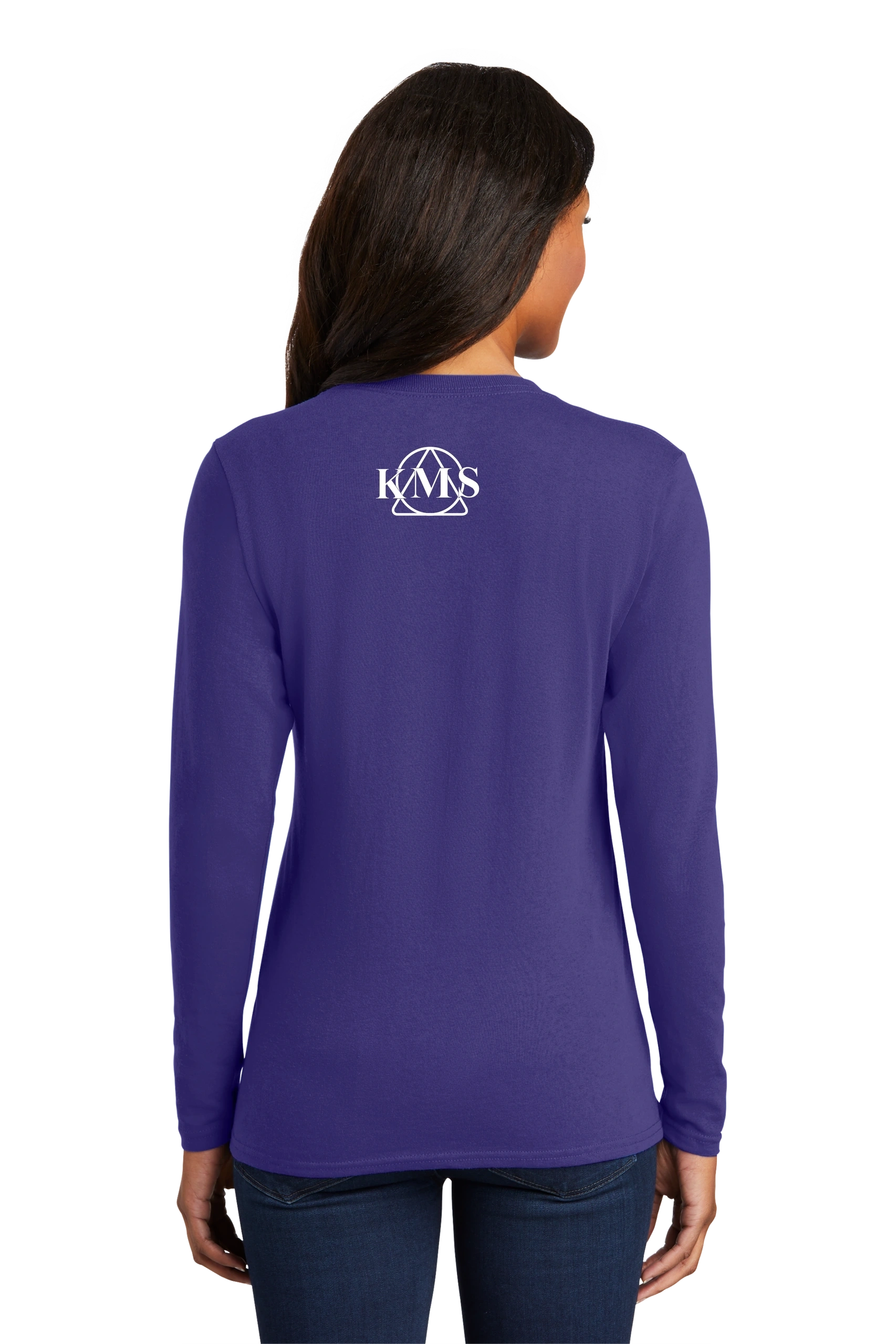 KMS-Port & Company® Ladies Long Sleeve Core Cotton Tee