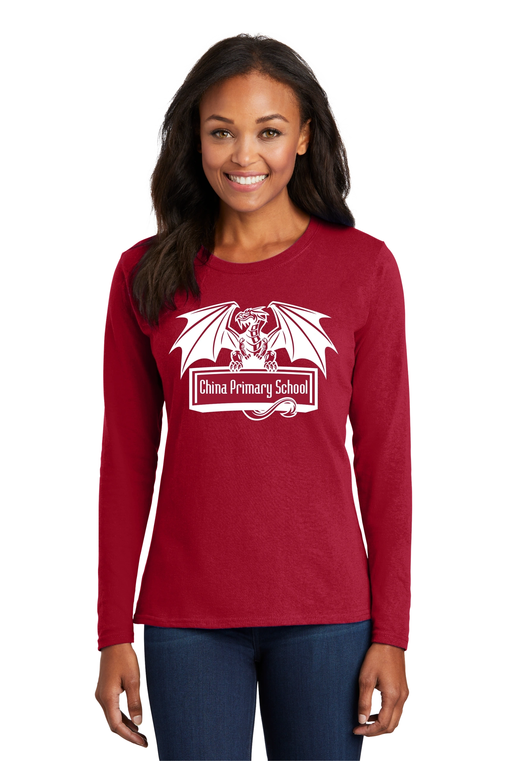 Port & Company® Ladies Long Sleeve Core Cotton Tee