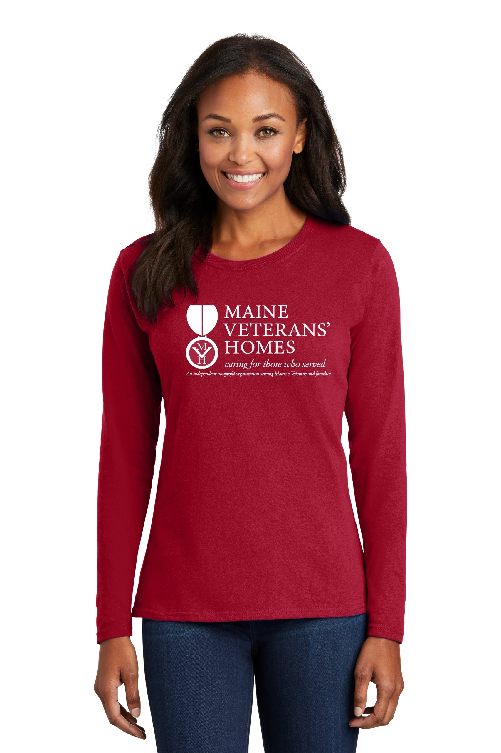 Port & Company® Ladies Long Sleeve Core Cotton Tee