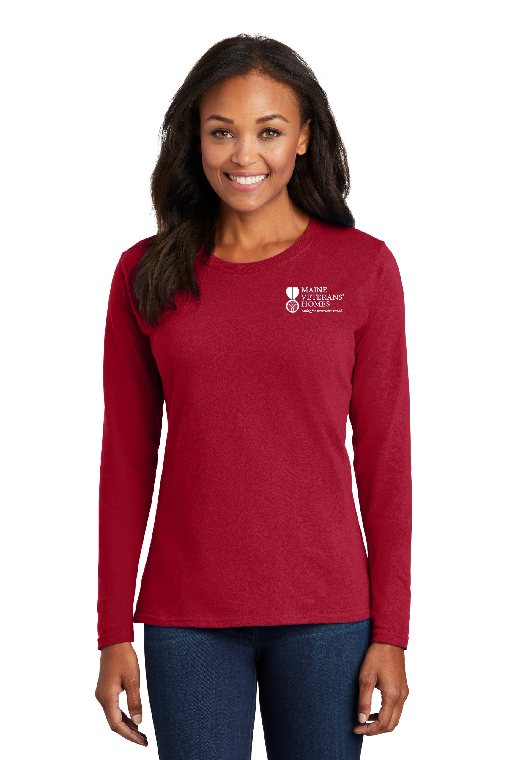 Port & Company® Ladies Long Sleeve Core Cotton Tee