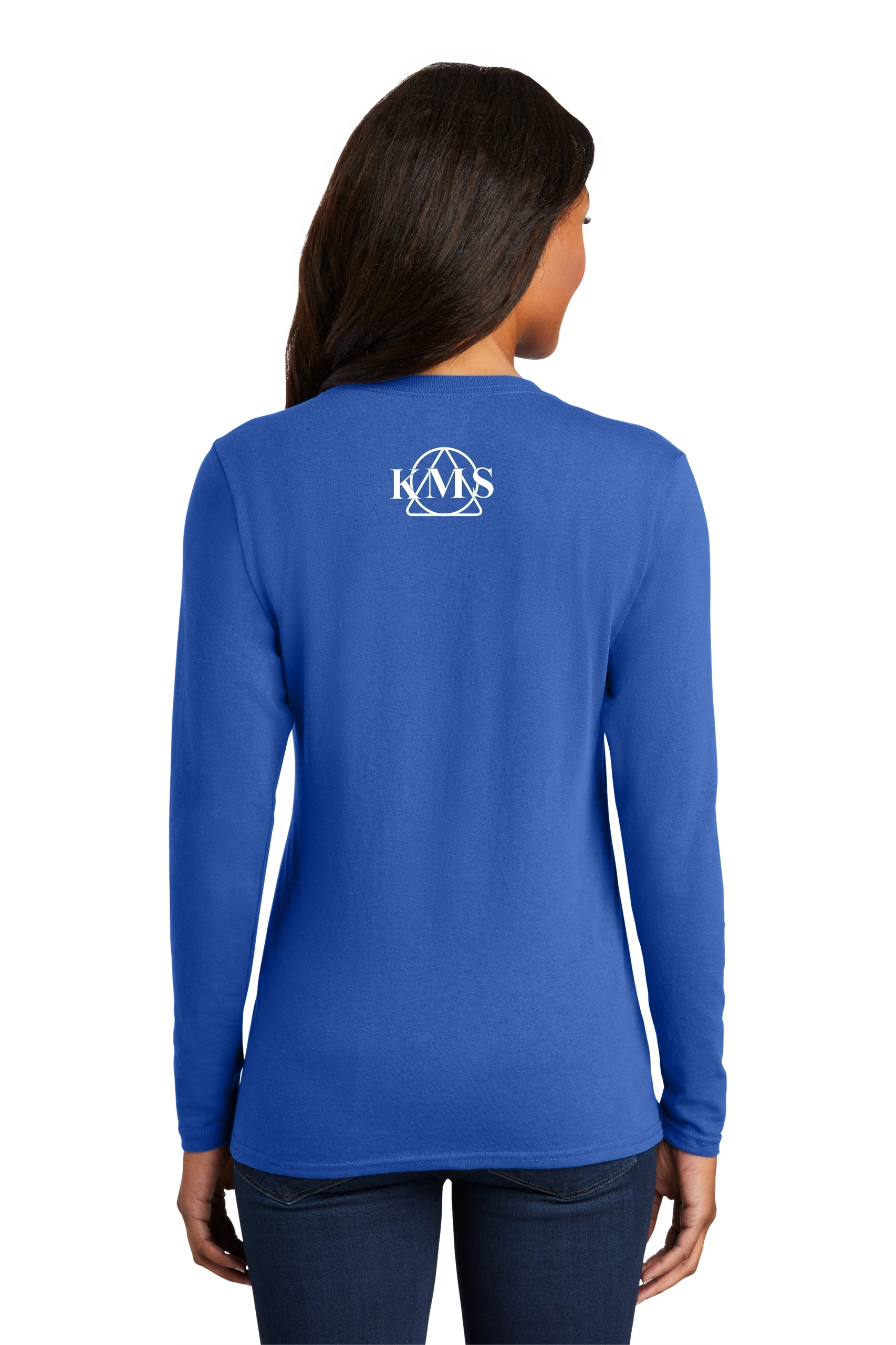 KMS-Port & Company® Ladies Long Sleeve Core Cotton Tee