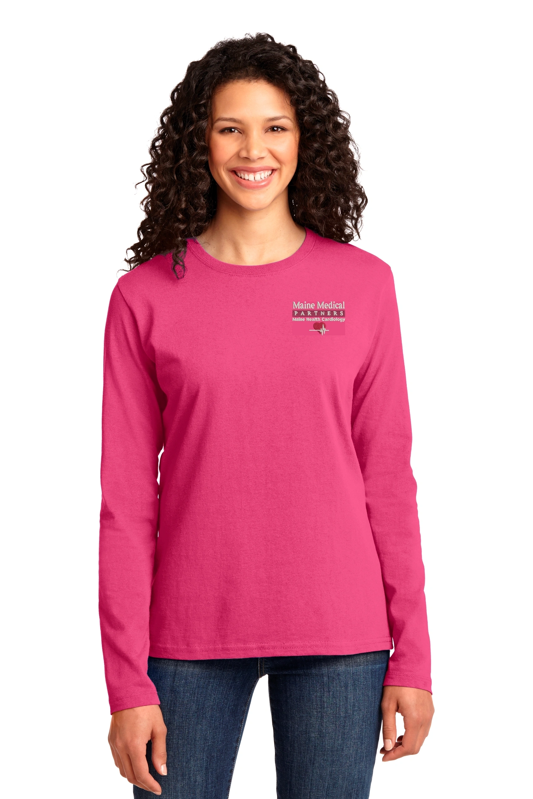 Port & Company® Ladies Long Sleeve Core Cotton Tee