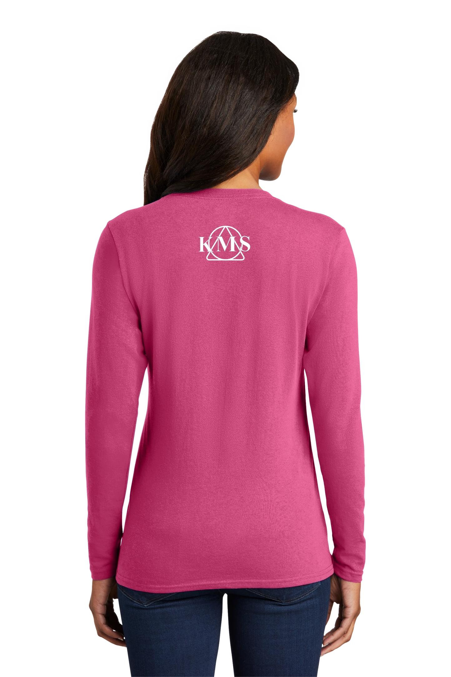 KMS-Port & Company® Ladies Long Sleeve Core Cotton Tee