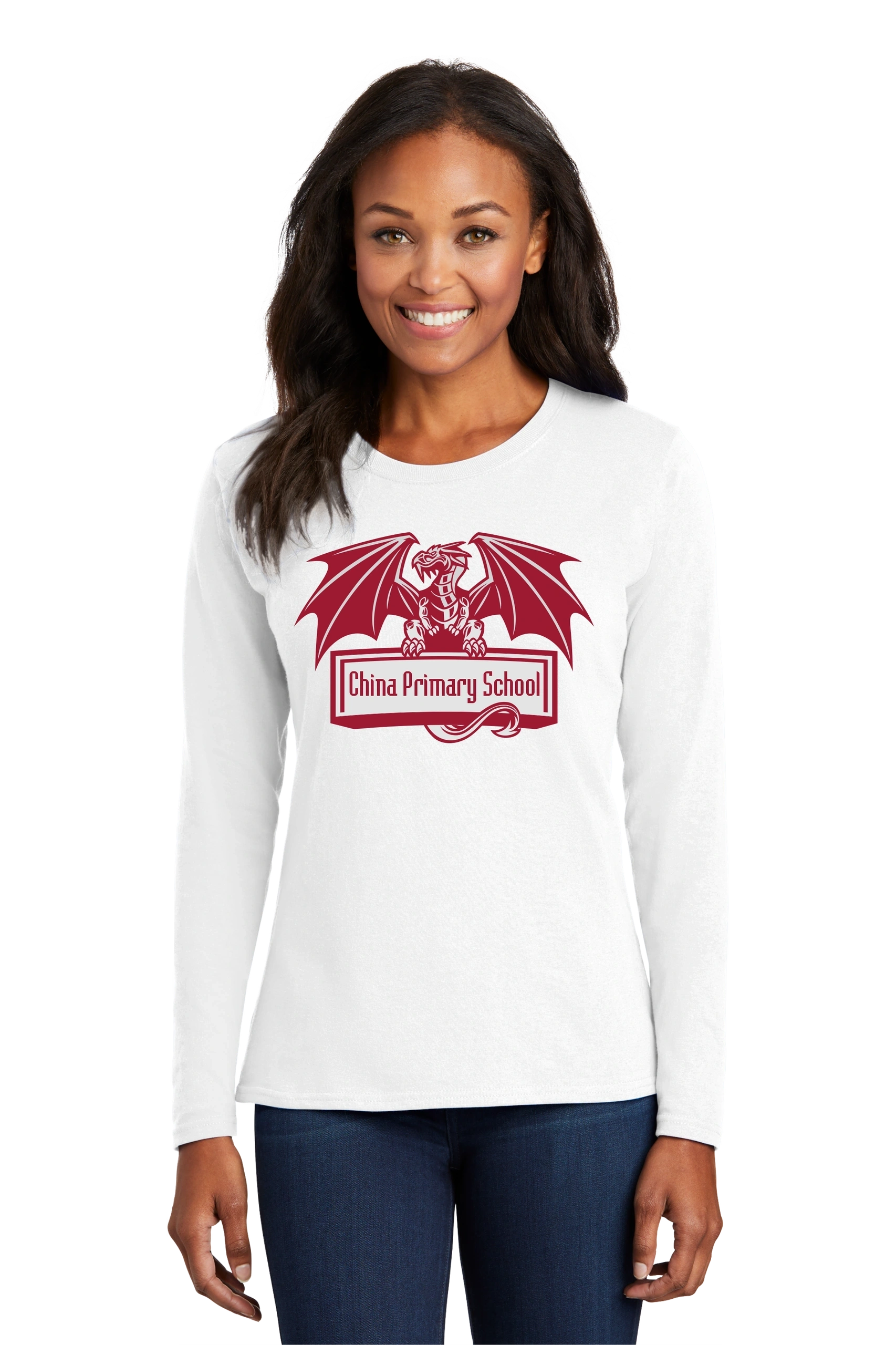 Port & Company® Ladies Long Sleeve Core Cotton Tee