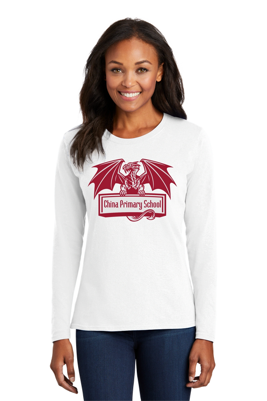 Port & Company® Ladies Long Sleeve Core Cotton Tee