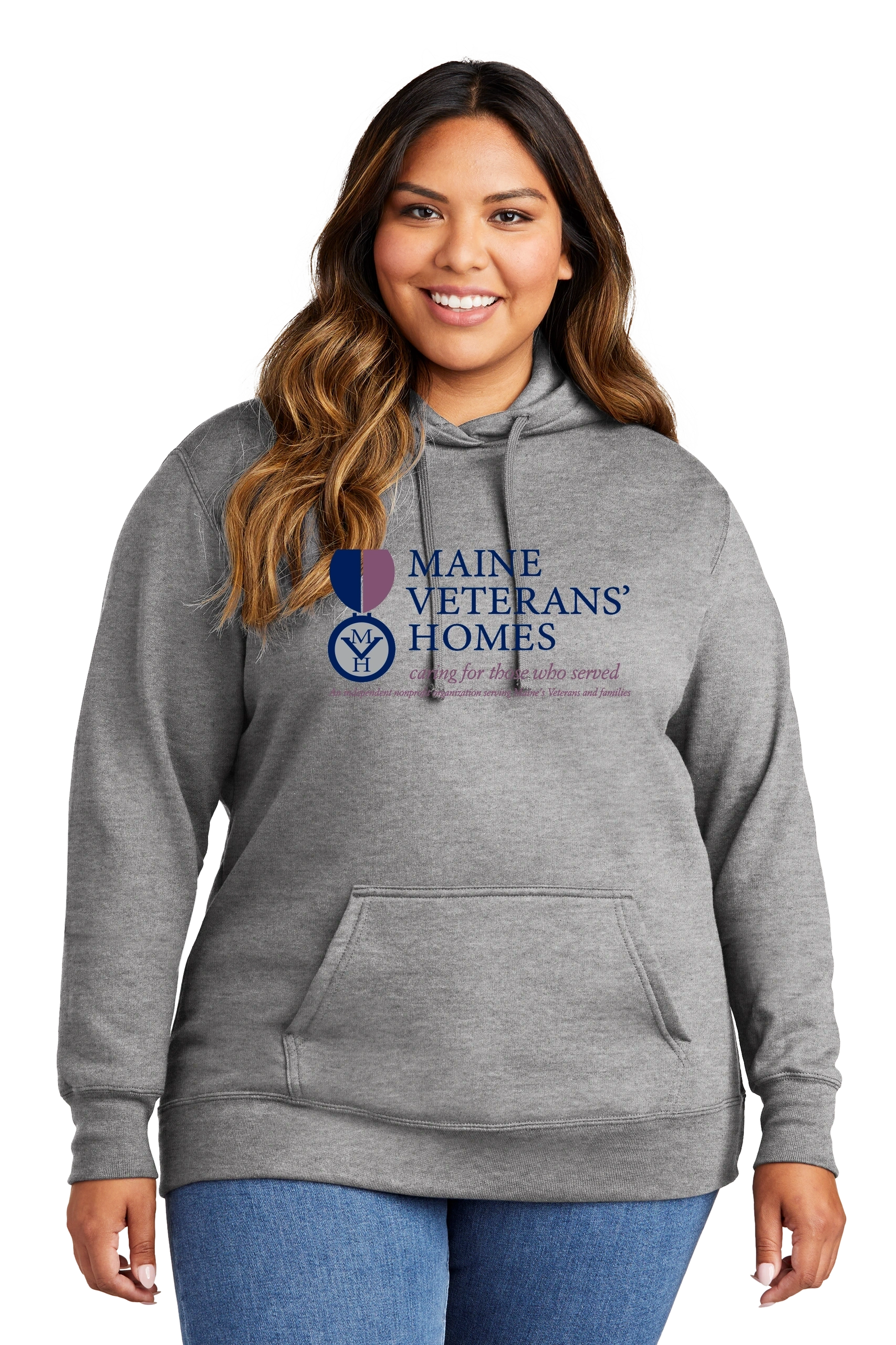 Maine Veterans'-Port & Co. Ladies Core Fleece Hooded