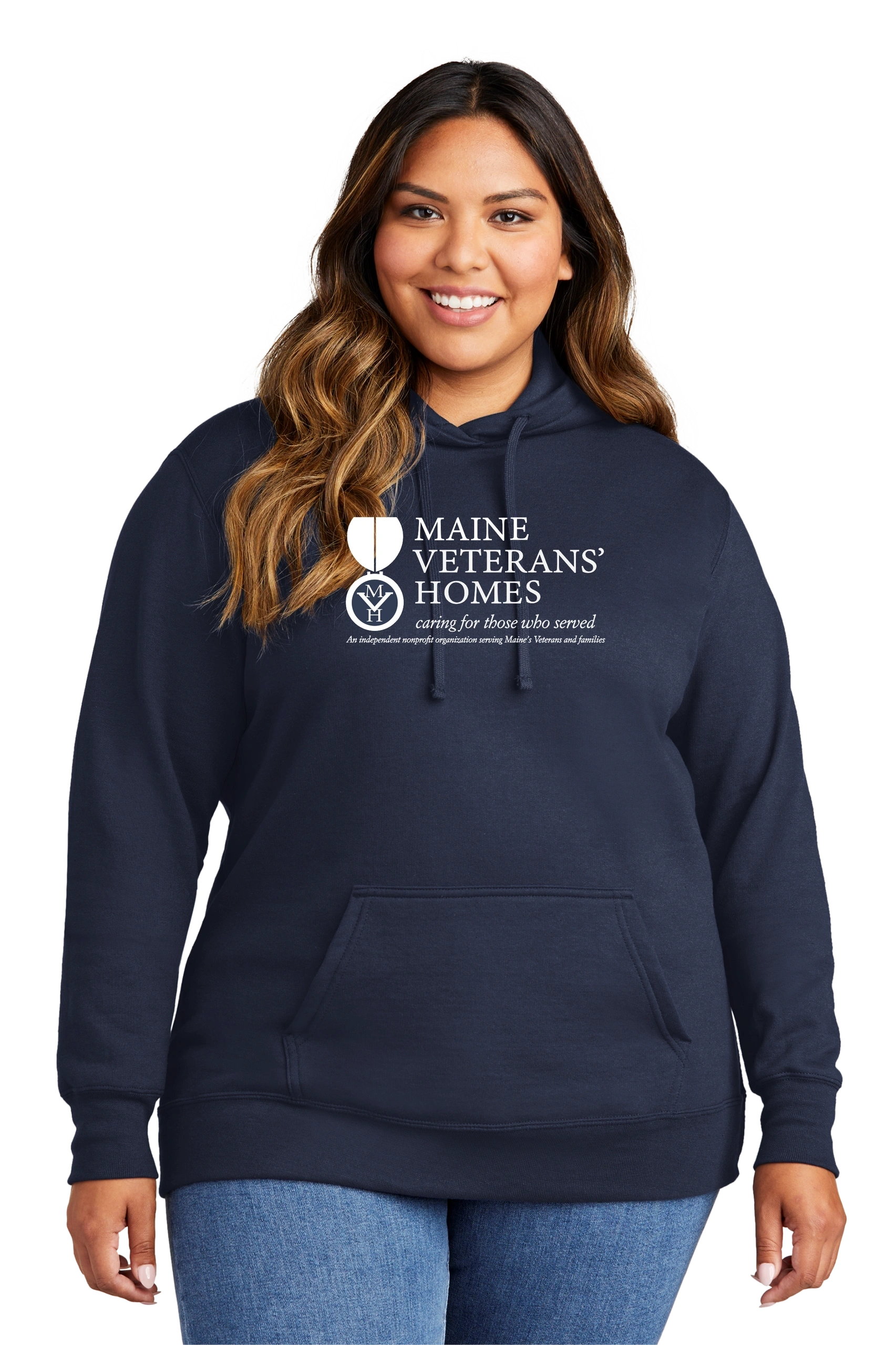 Maine Veterans'-Port & Co-Ladies Core Fleece Hooded Sweatshirt