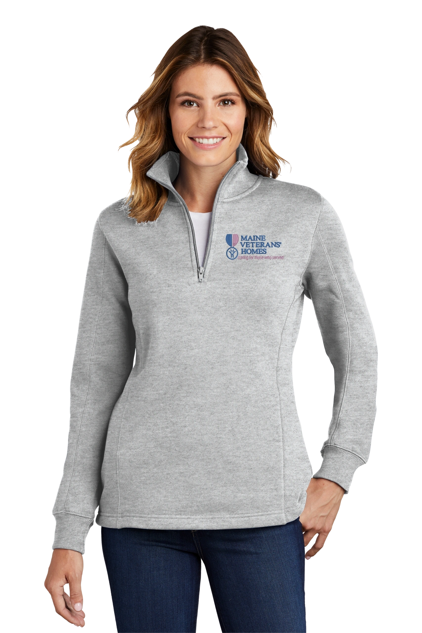 Maine Veterans'-Sport-Tek® Ladies 1/4-Zip Sweatshirt