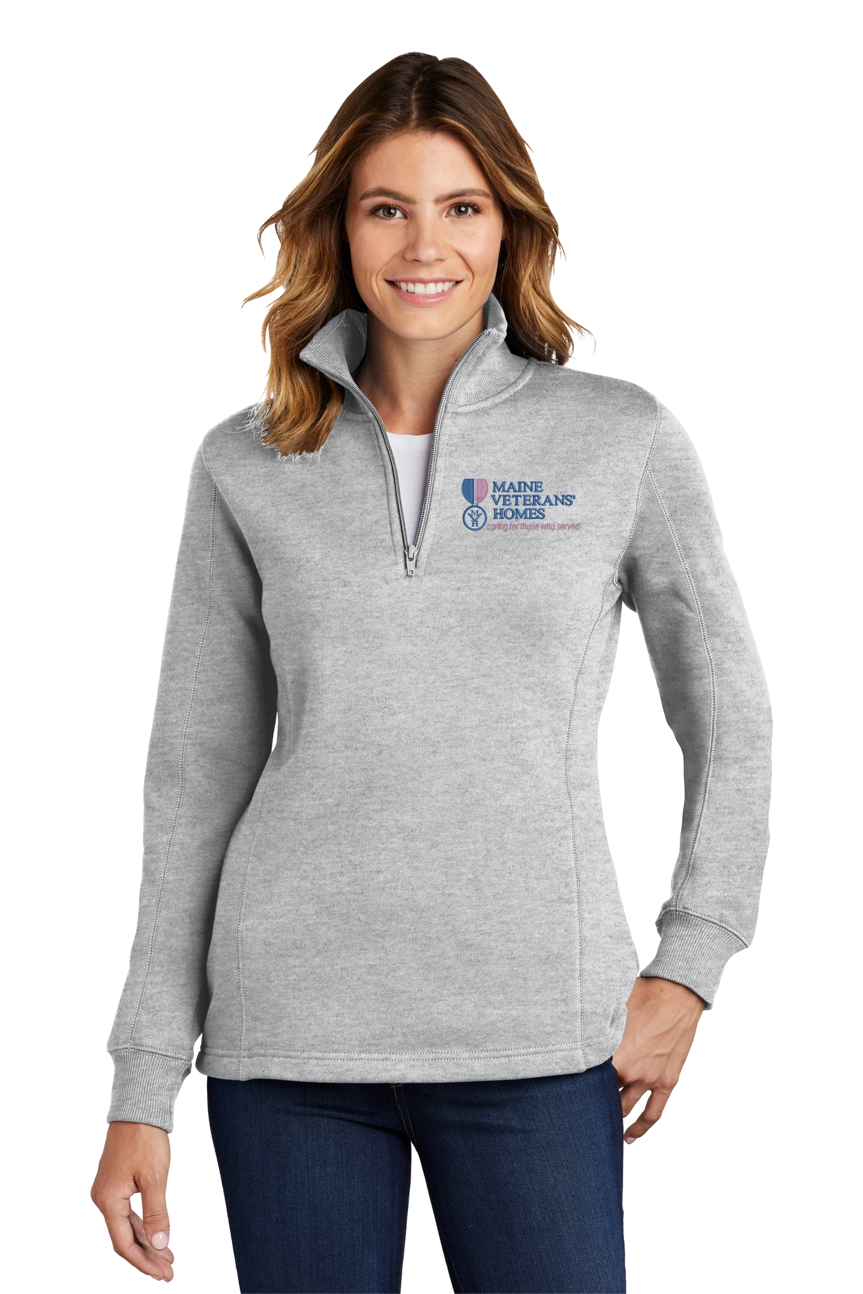 Maine Veterans'-Sport-Tek® Ladies 1/4-Zip Sweatshirt