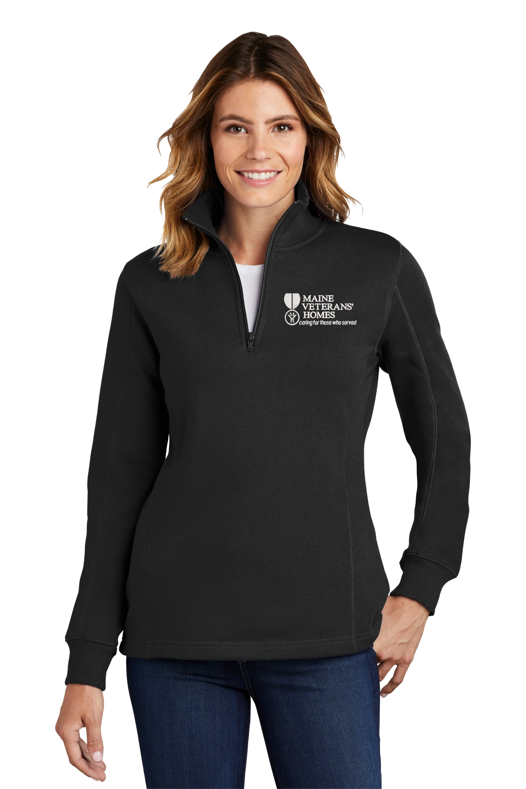 Maine Veterans'-Sport-Tek® Ladies 1/4-Zip Sweatshirt