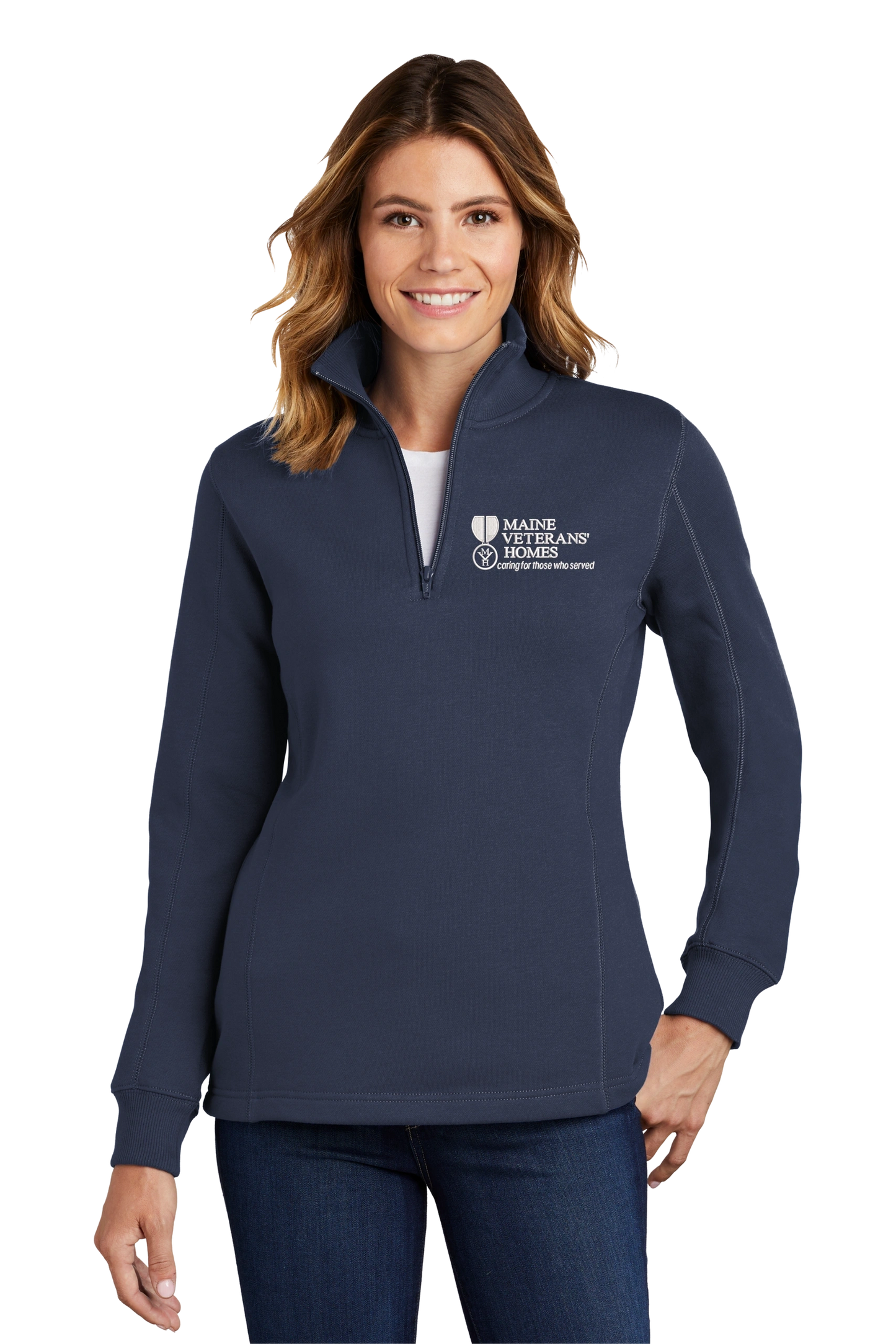 Maine Veterans'-Sport-Tek® Ladies 1/4-Zip Sweatshirt