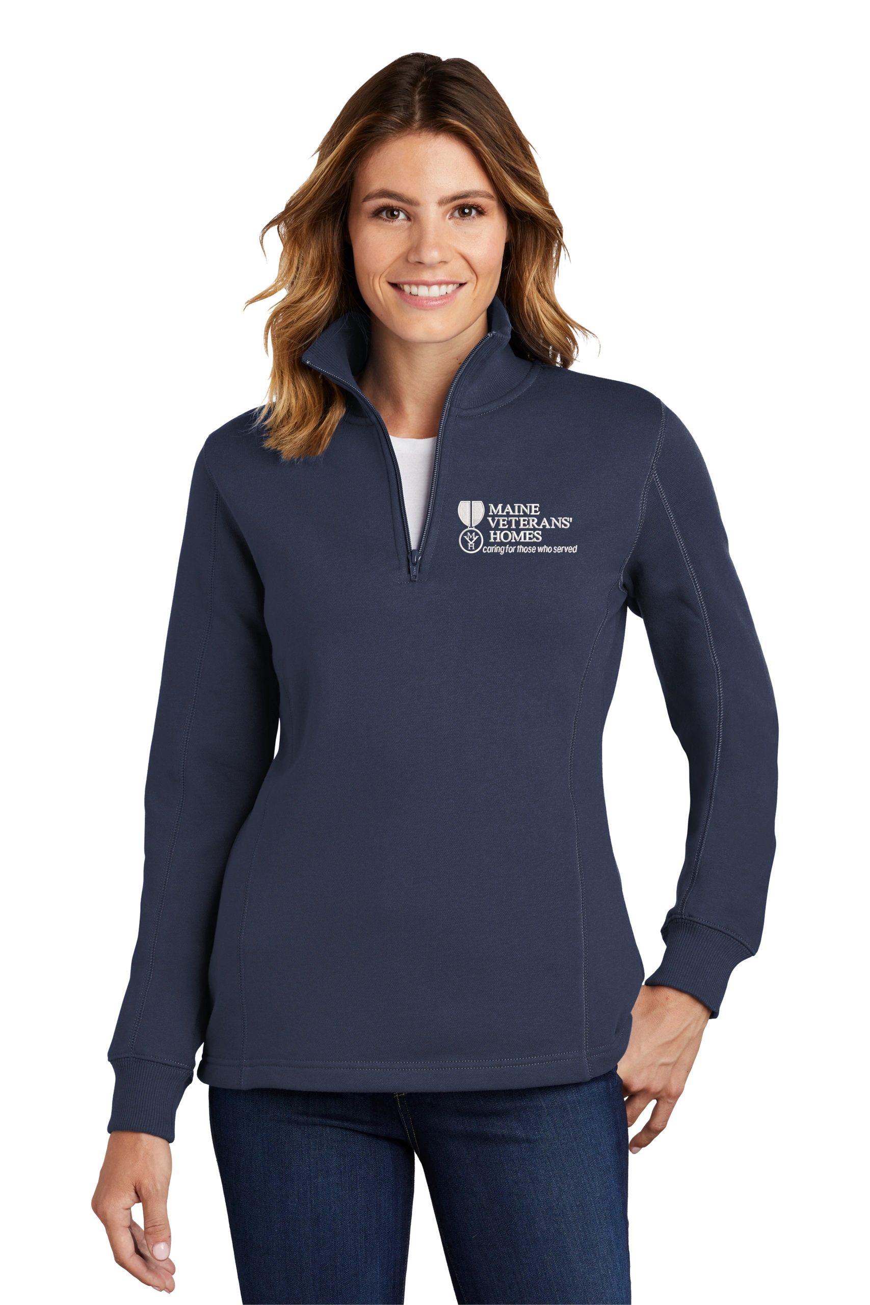 Maine Veterans'-Sport-Tek® Ladies 1/4-Zip Sweatshirt