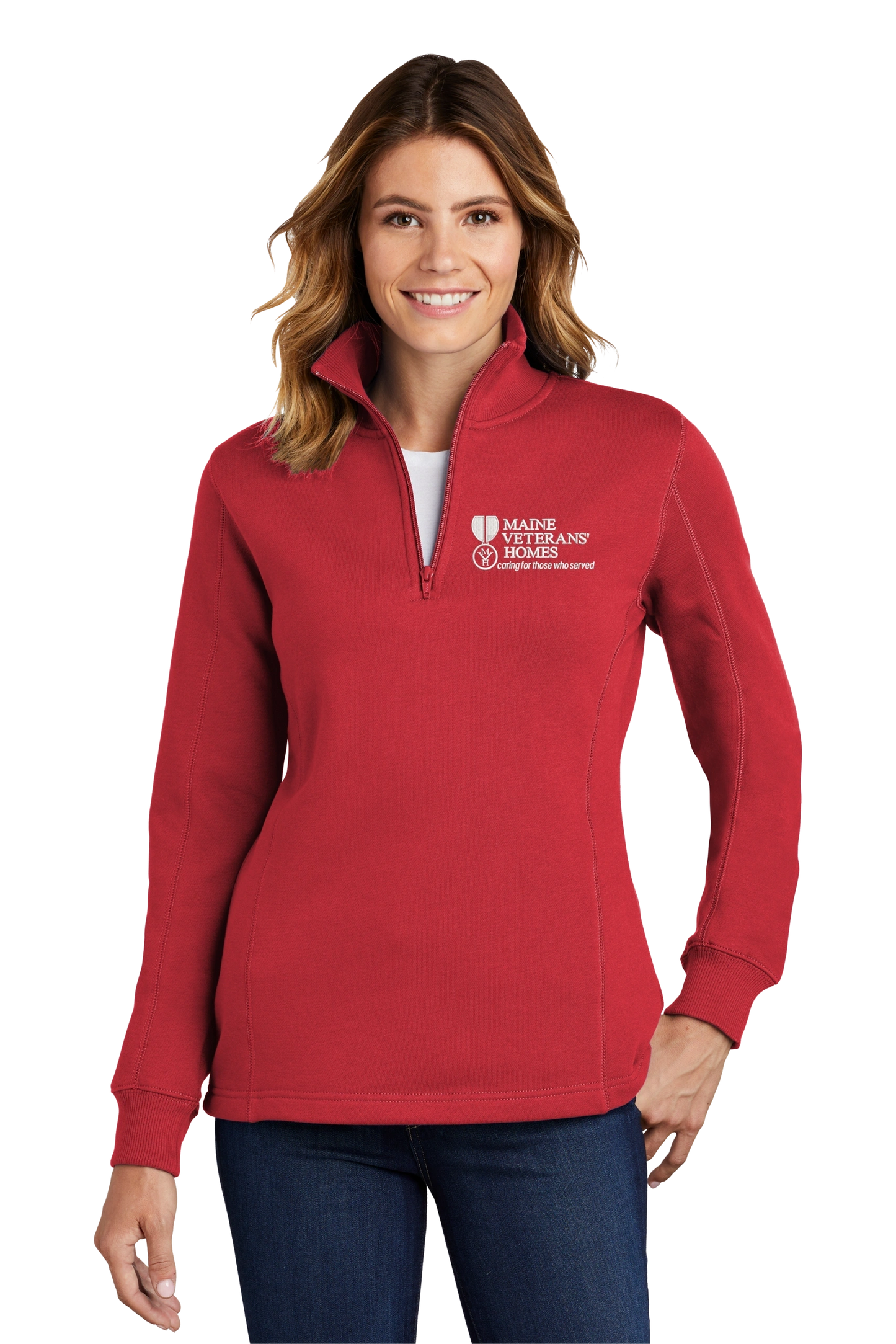 Maine Veterans'-Sport-Tek® Ladies 1/4-Zip Sweatshirt