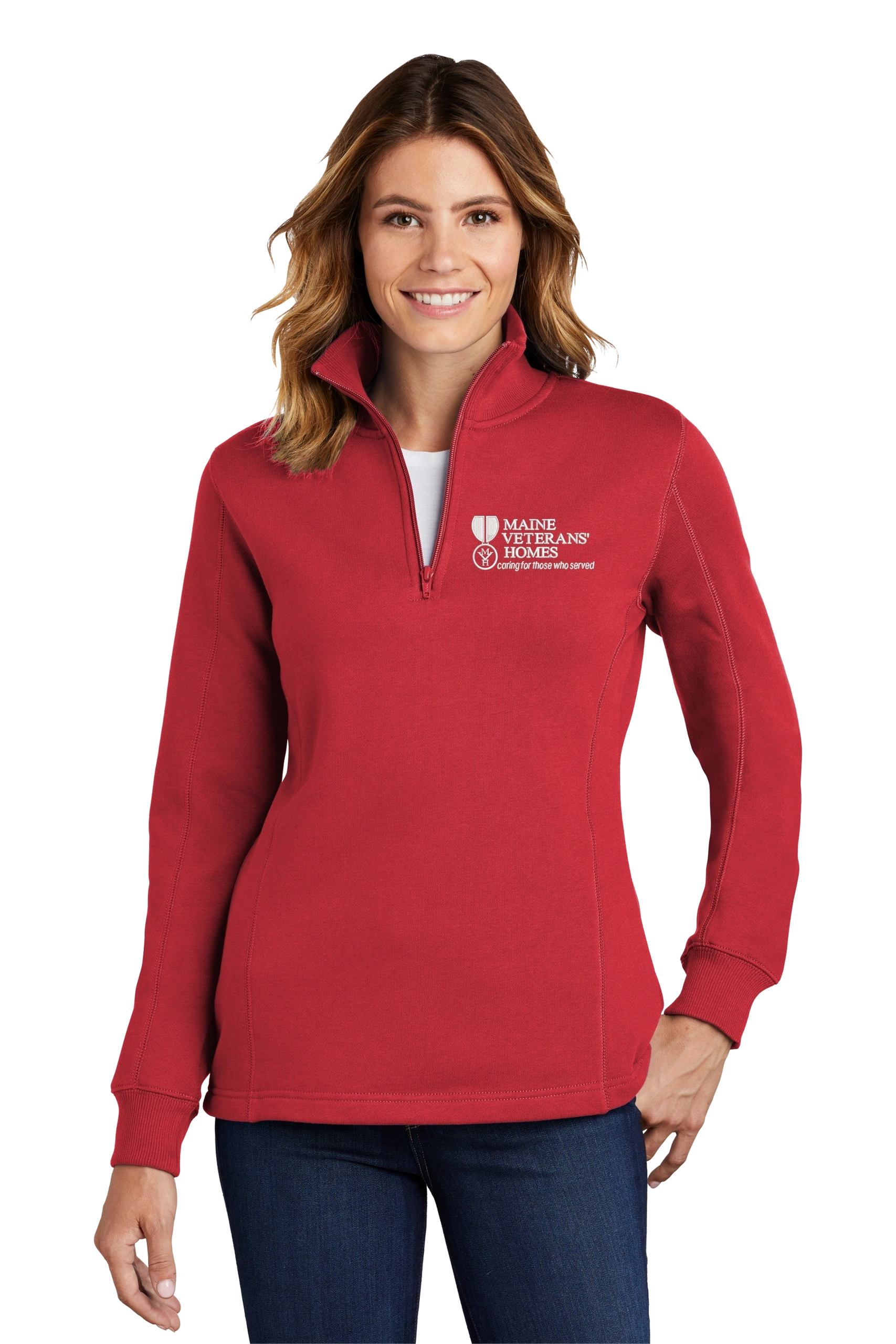 Maine Veterans'-Sport-Tek® Ladies 1/4-Zip Sweatshirt