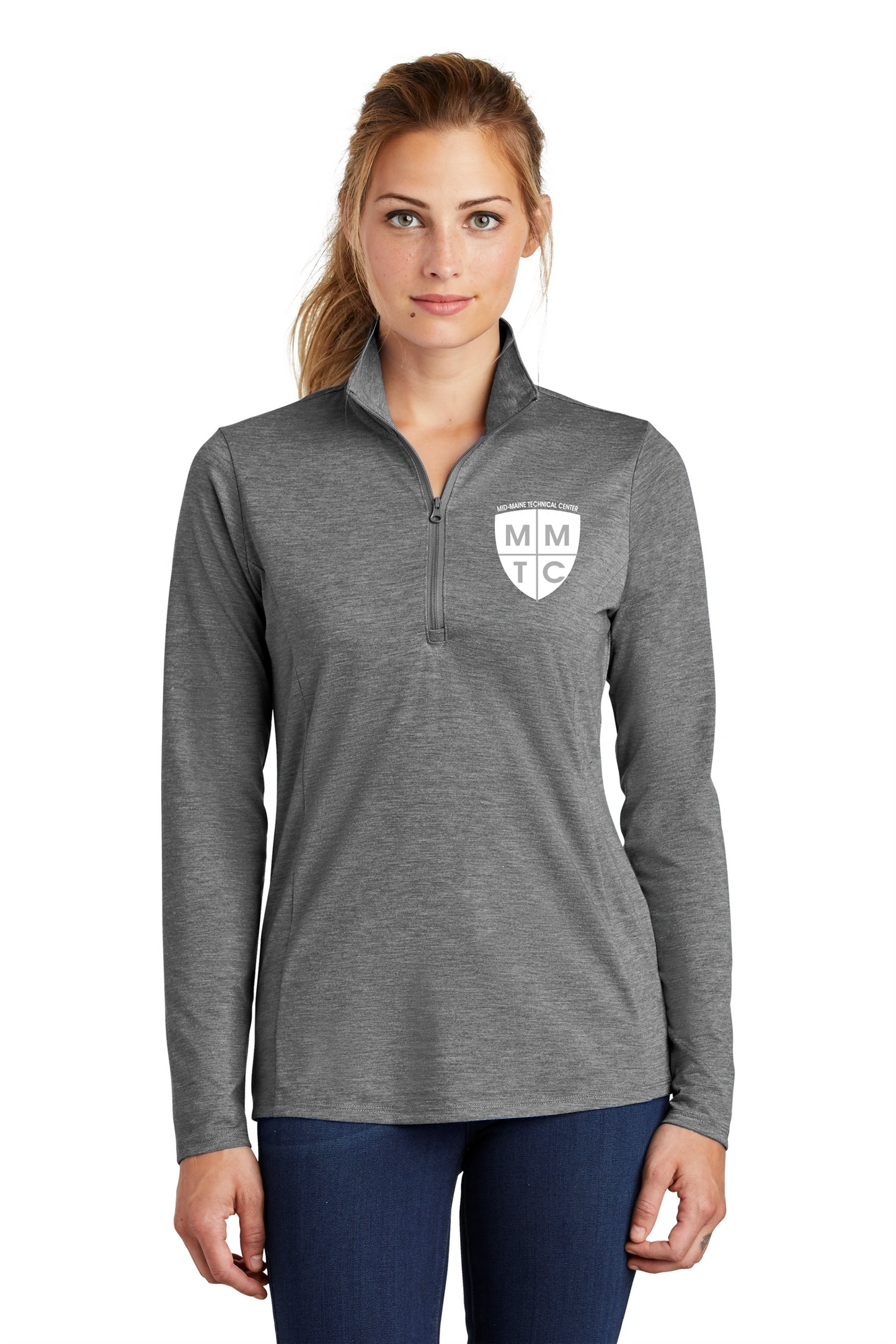 Sport-Tek ® Ladies PosiCharge ® Tri-Blend 1/4-Zip Pullover