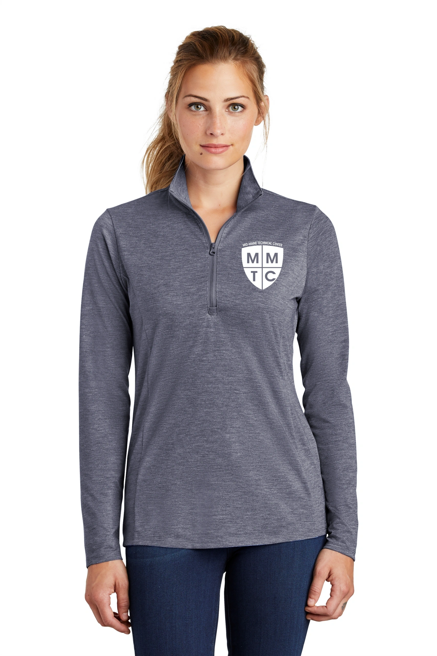 Sport-Tek ® Ladies PosiCharge ® Tri-Blend 1/4-Zip Pullover