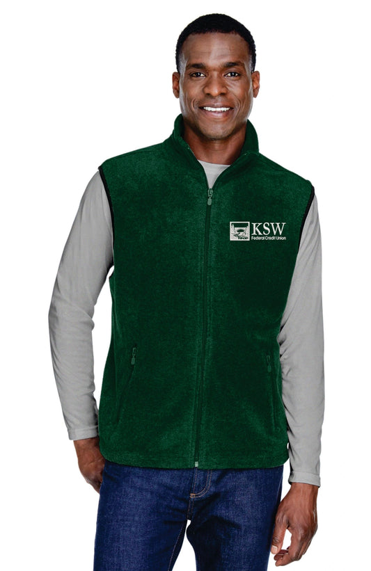 KSW-M985-Harriton Adult 8 oz. Fleece Vest