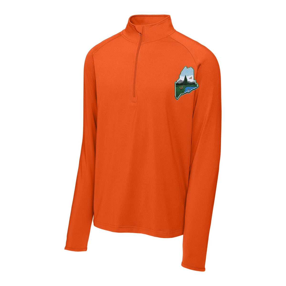 Sport-Tek Sport-Wick Stretch 1/4-Zip Pullover - Deep Orange
