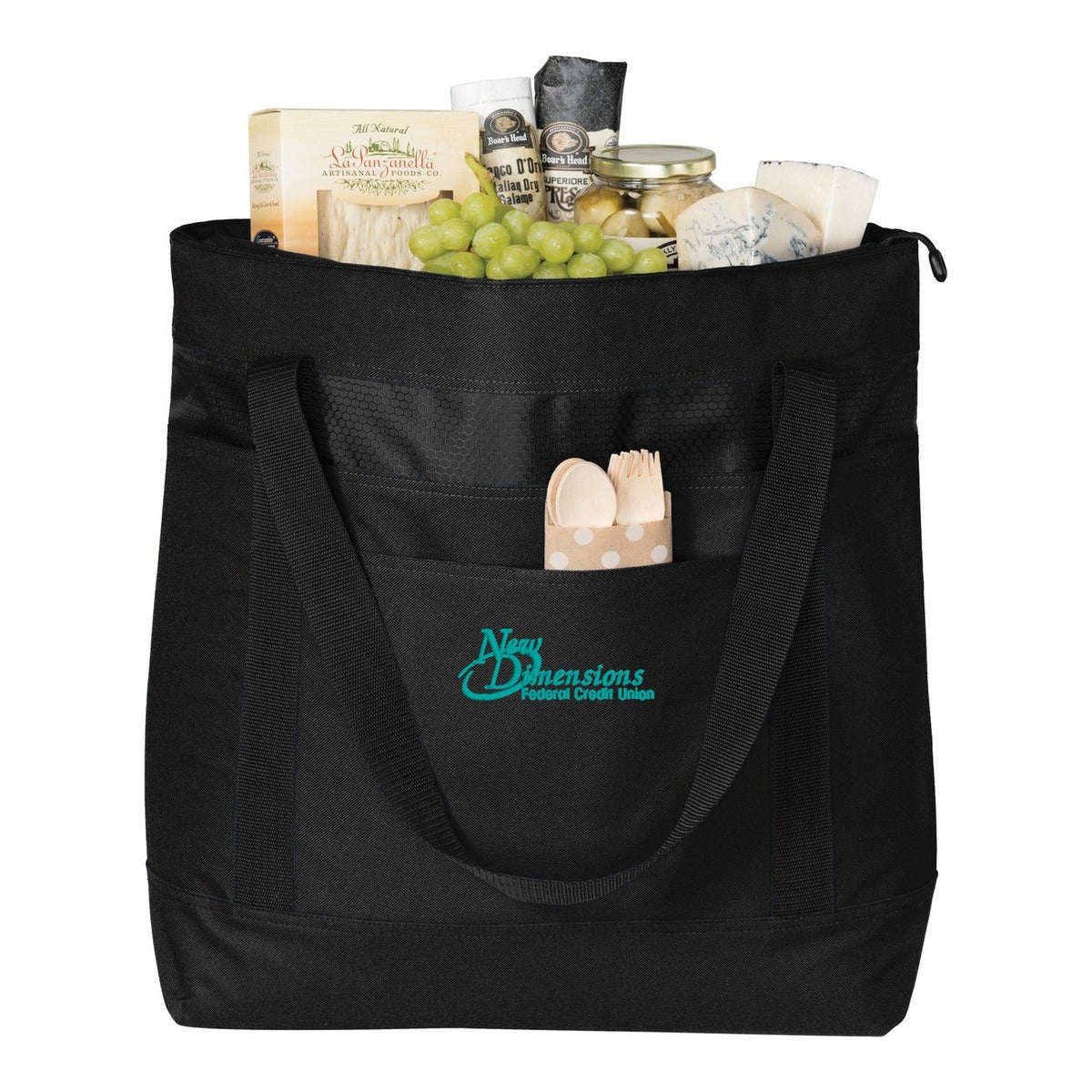 Large Tote Cooler - Black/ Black