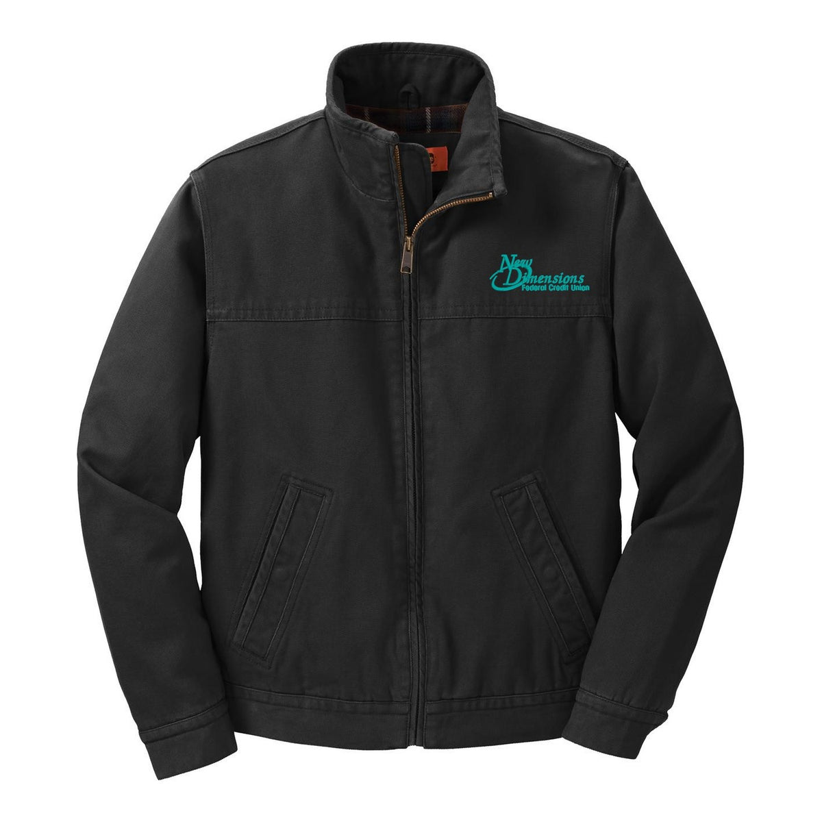 Washed Duck Flannel-Lined Jacket - Black