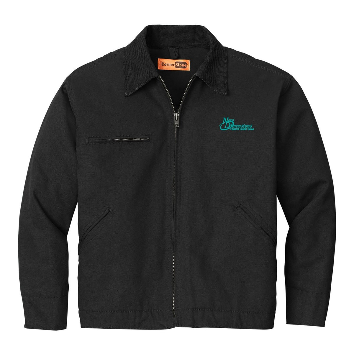 Duck Cloth Work Jacket - Black