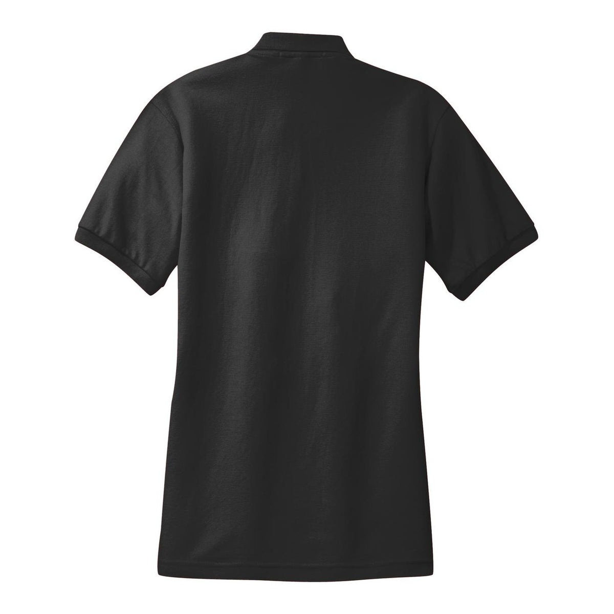 Women's Silk Touch Polo - Black (back)