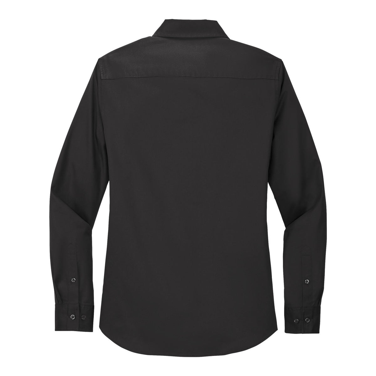 Women's Easy Care Shirt - Black/ Light Stone (back)