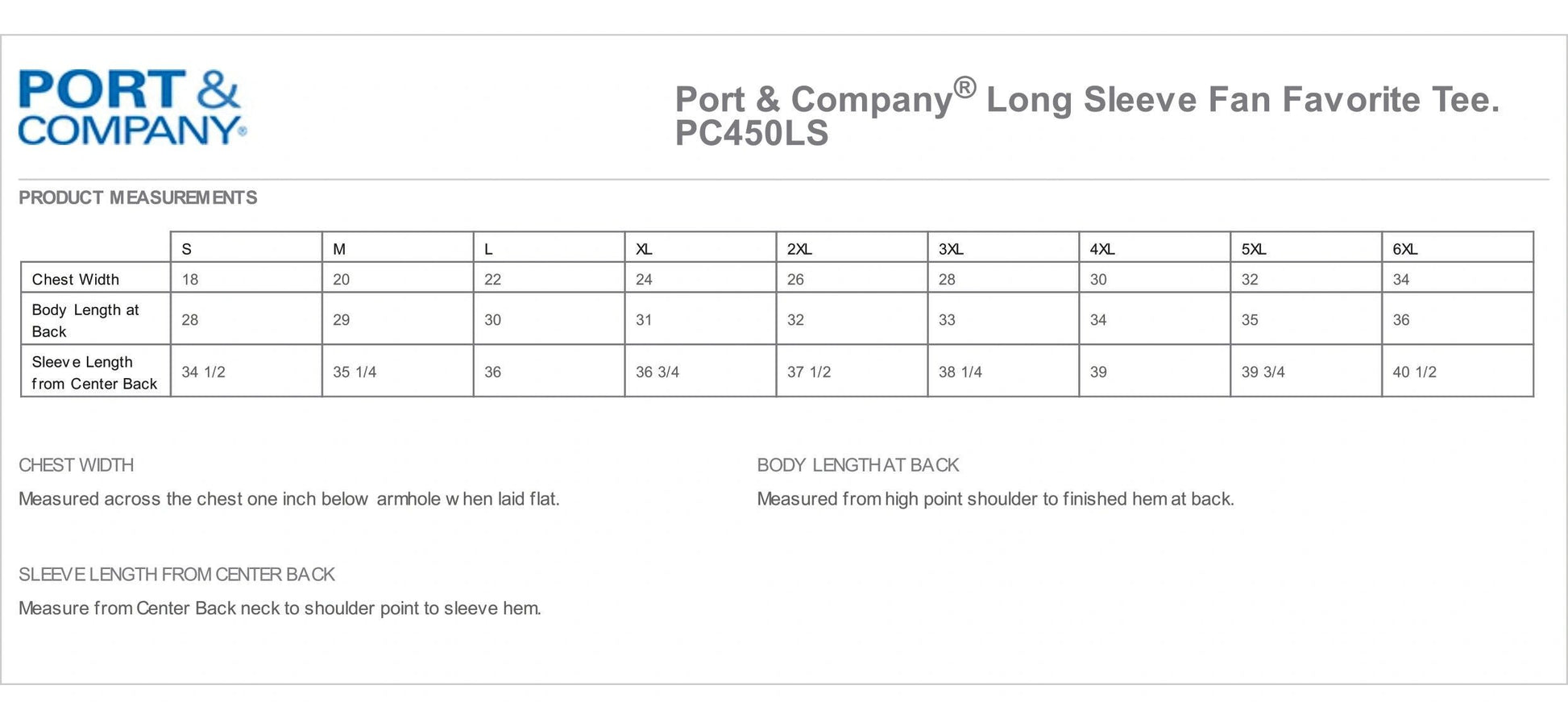 KSW - PC450LS - Port & Company® Long Sleeve Fan Favorite™ Tee