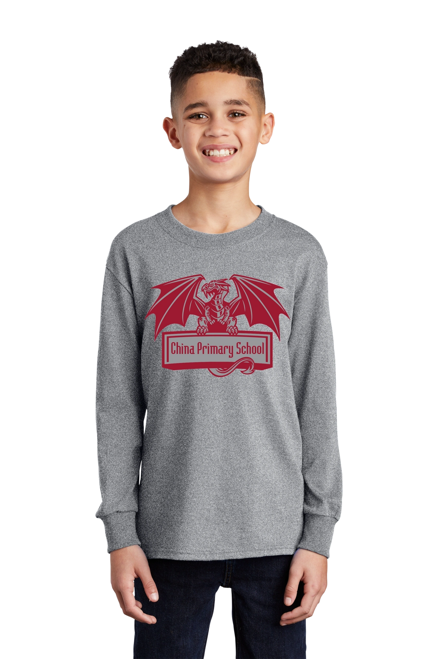 Port & Company® Youth Long Sleeve Core Cotton Tee