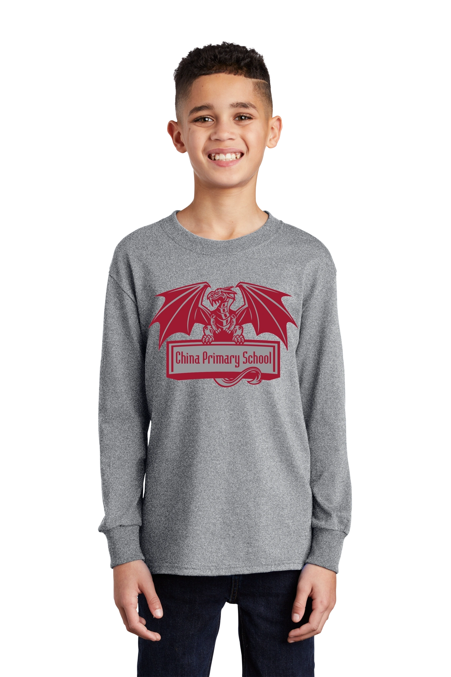 Port & Company® Youth Long Sleeve Core Cotton Tee