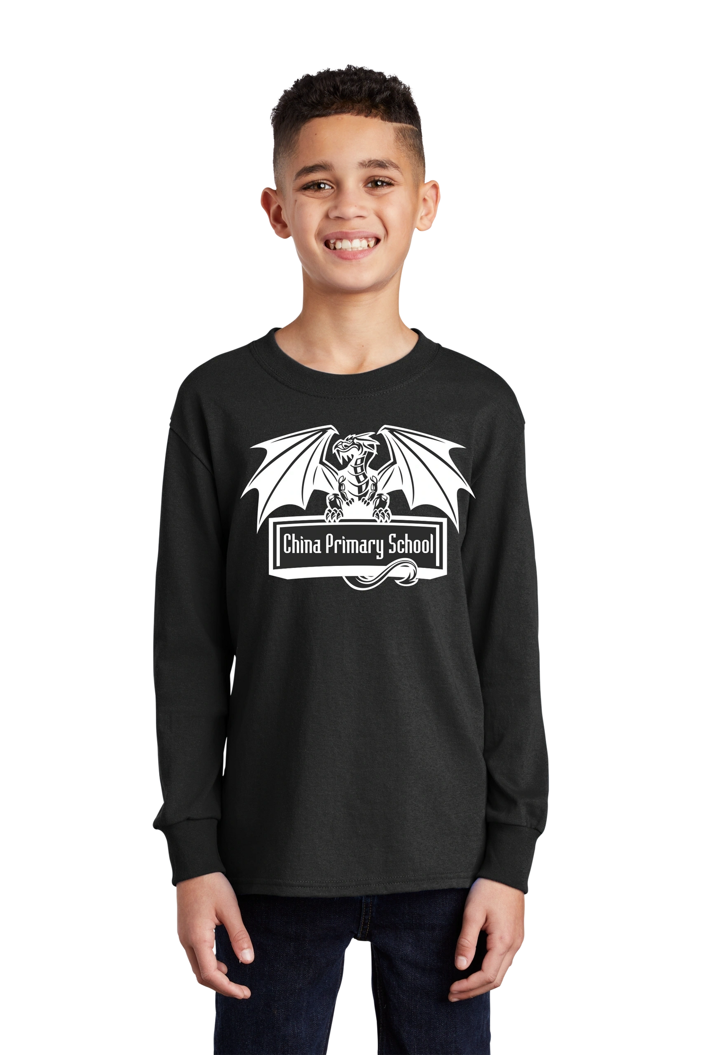 Port & Company® Youth Long Sleeve Core Cotton Tee