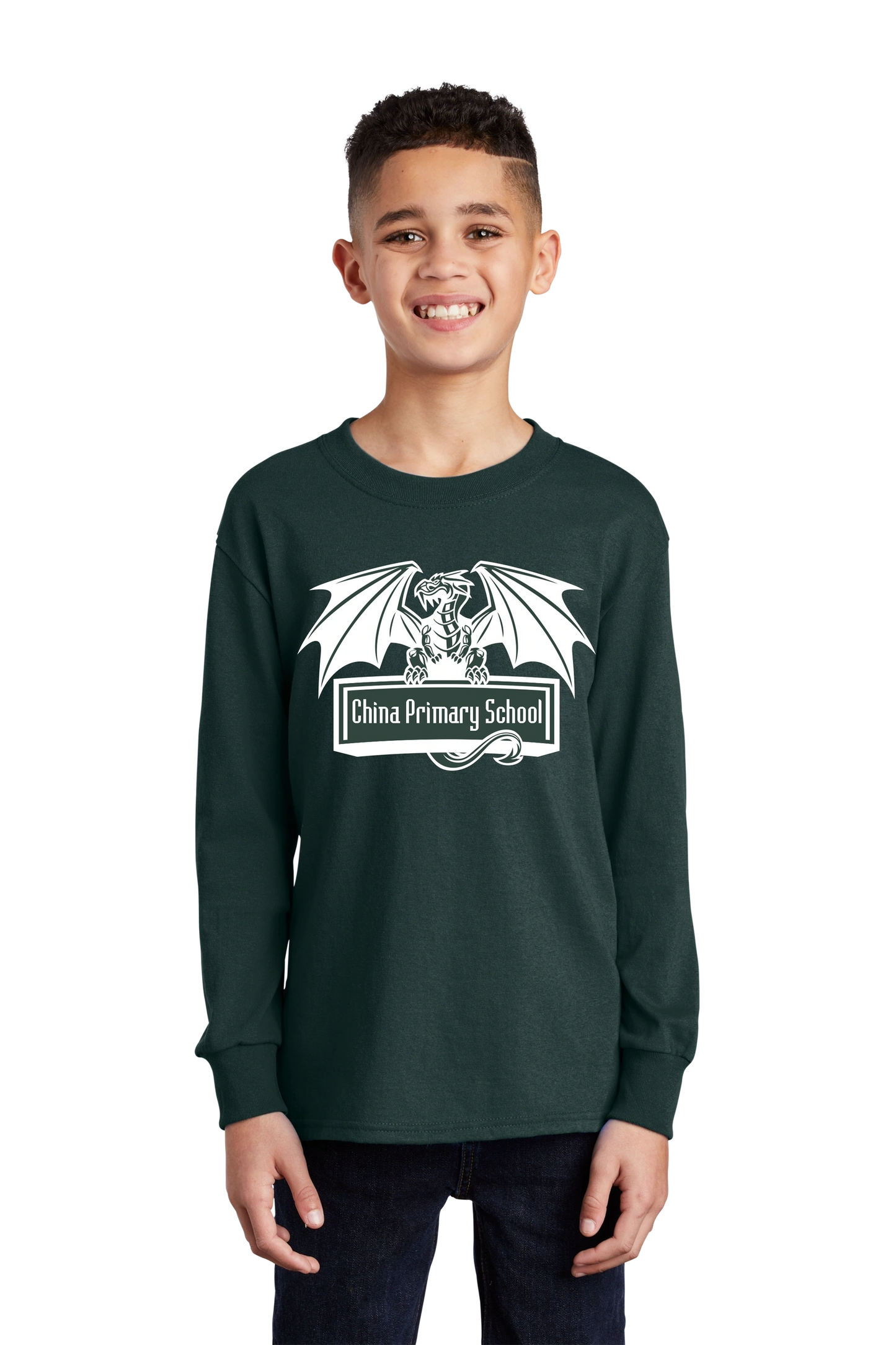 Port & Company® Youth Long Sleeve Core Cotton Tee