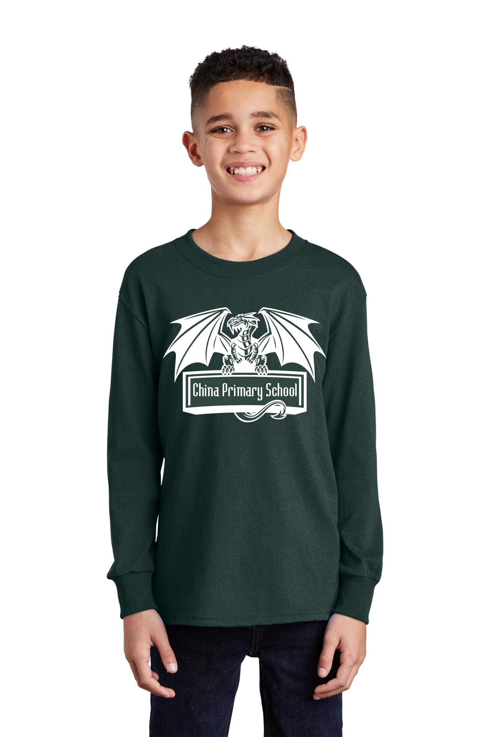 Port & Company® Youth Long Sleeve Core Cotton Tee