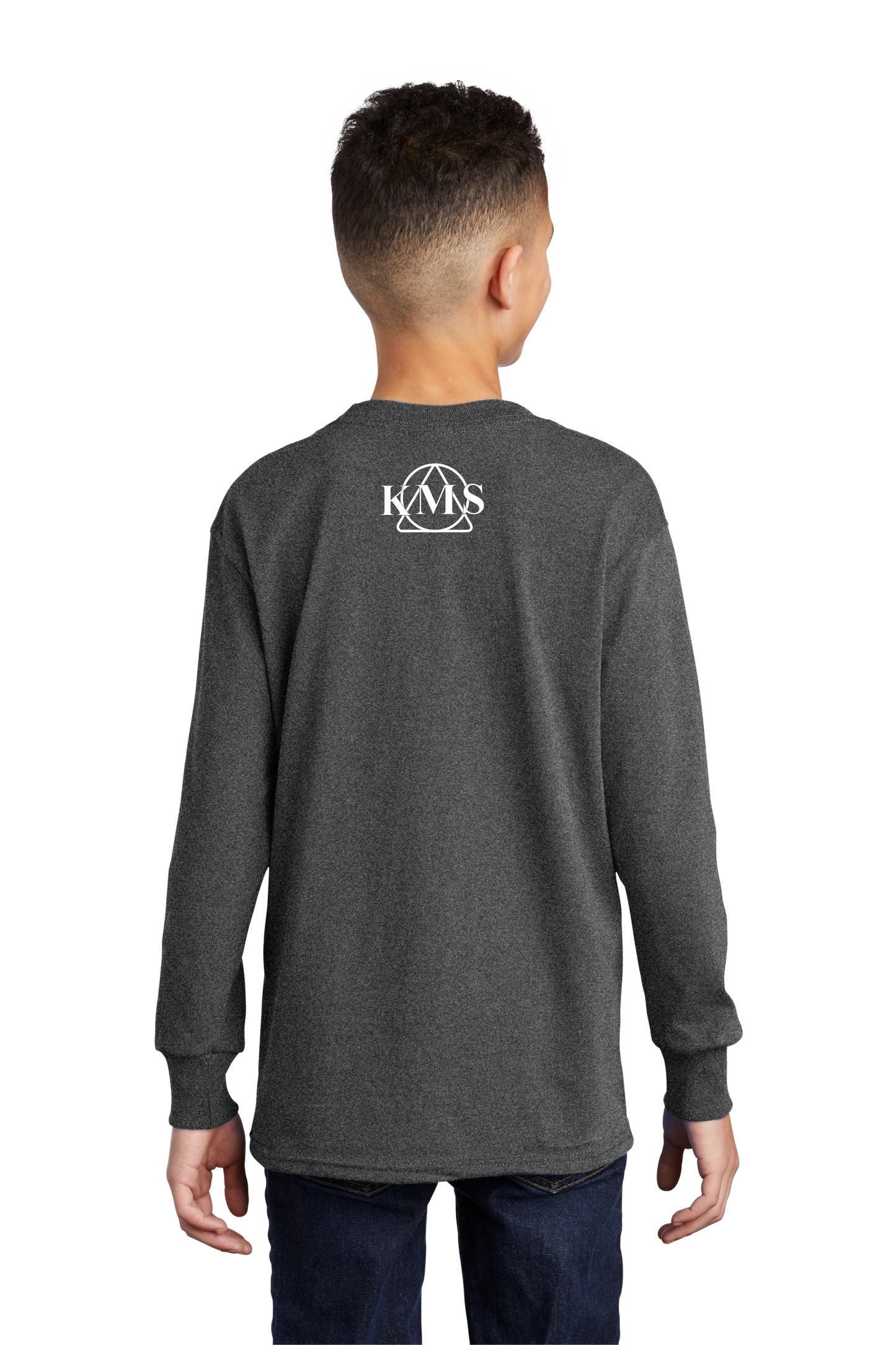 KMS-Port & Company® Youth Long Sleeve Core Cotton Tee