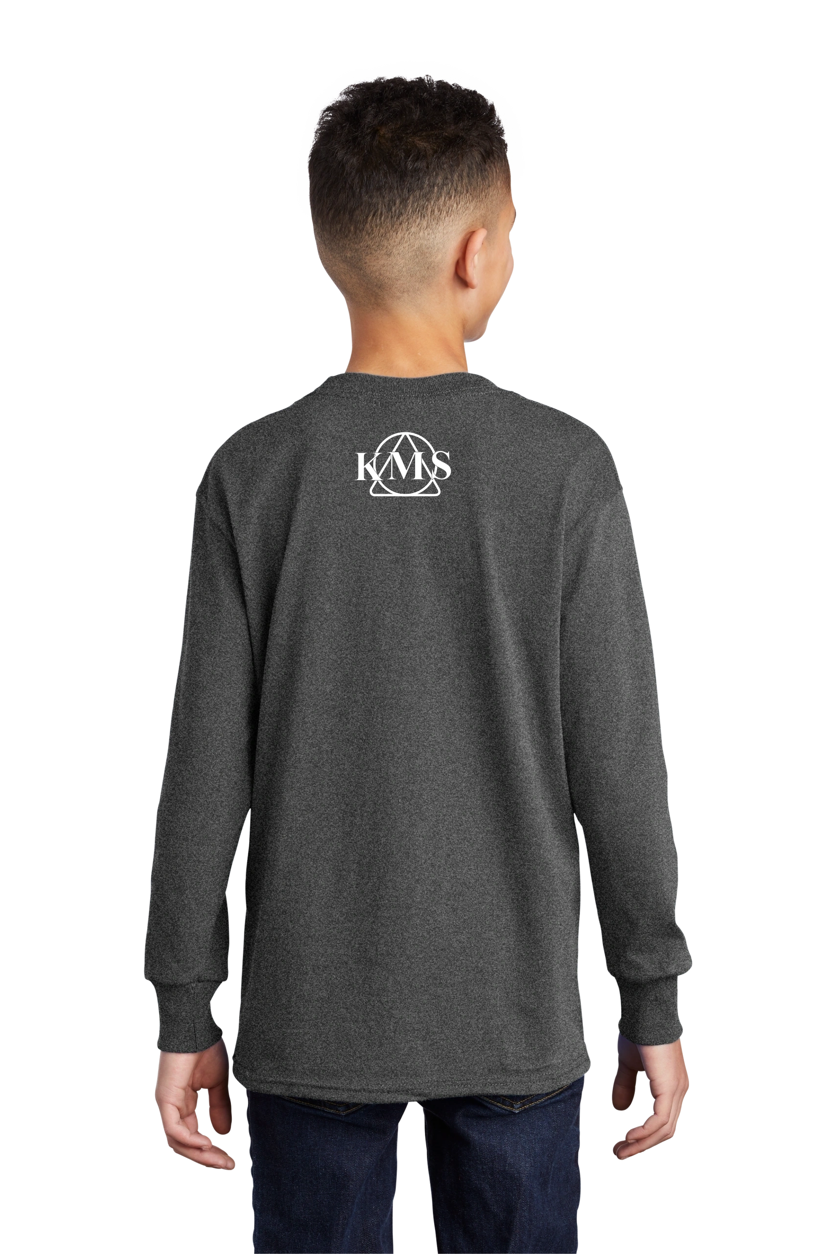 KMS-Port & Company® Youth Long Sleeve Core Cotton Tee