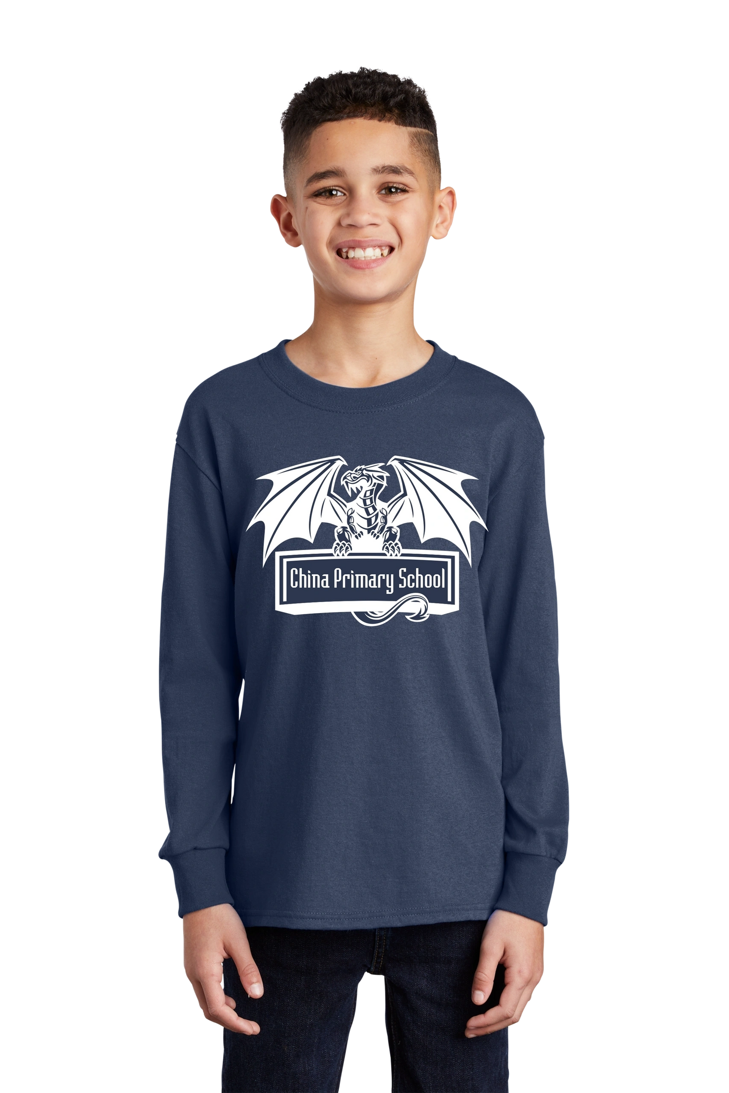 Port & Company® Youth Long Sleeve Core Cotton Tee