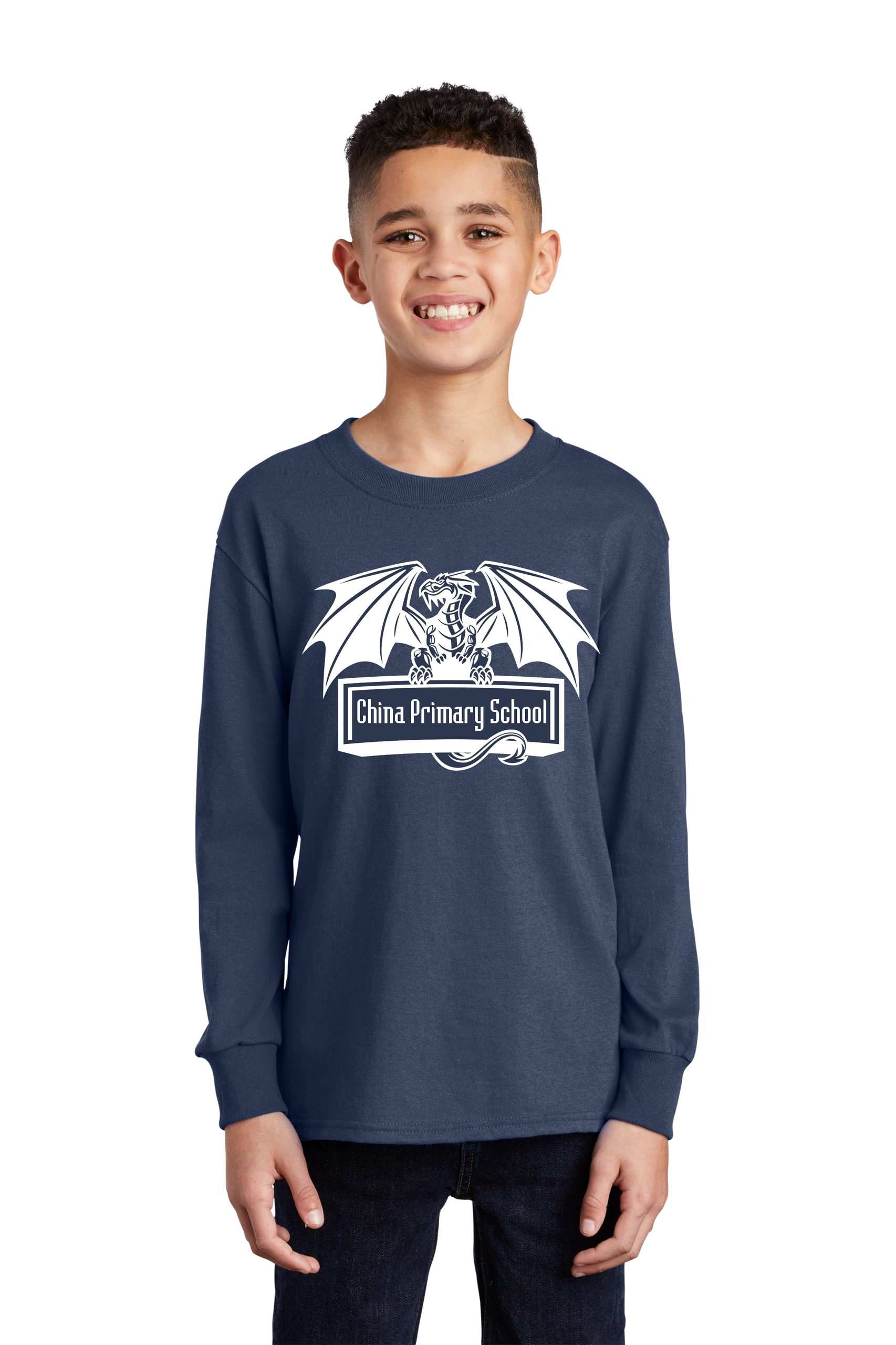 Port & Company® Youth Long Sleeve Core Cotton Tee