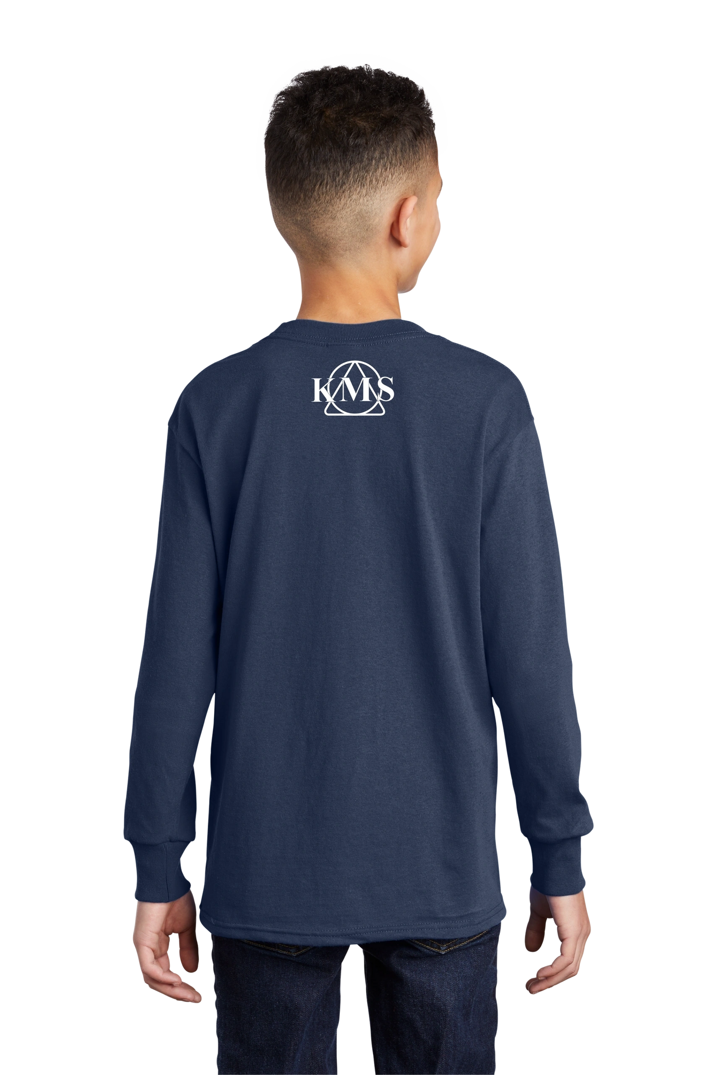 KMS-Port & Company® Youth Long Sleeve Core Cotton Tee