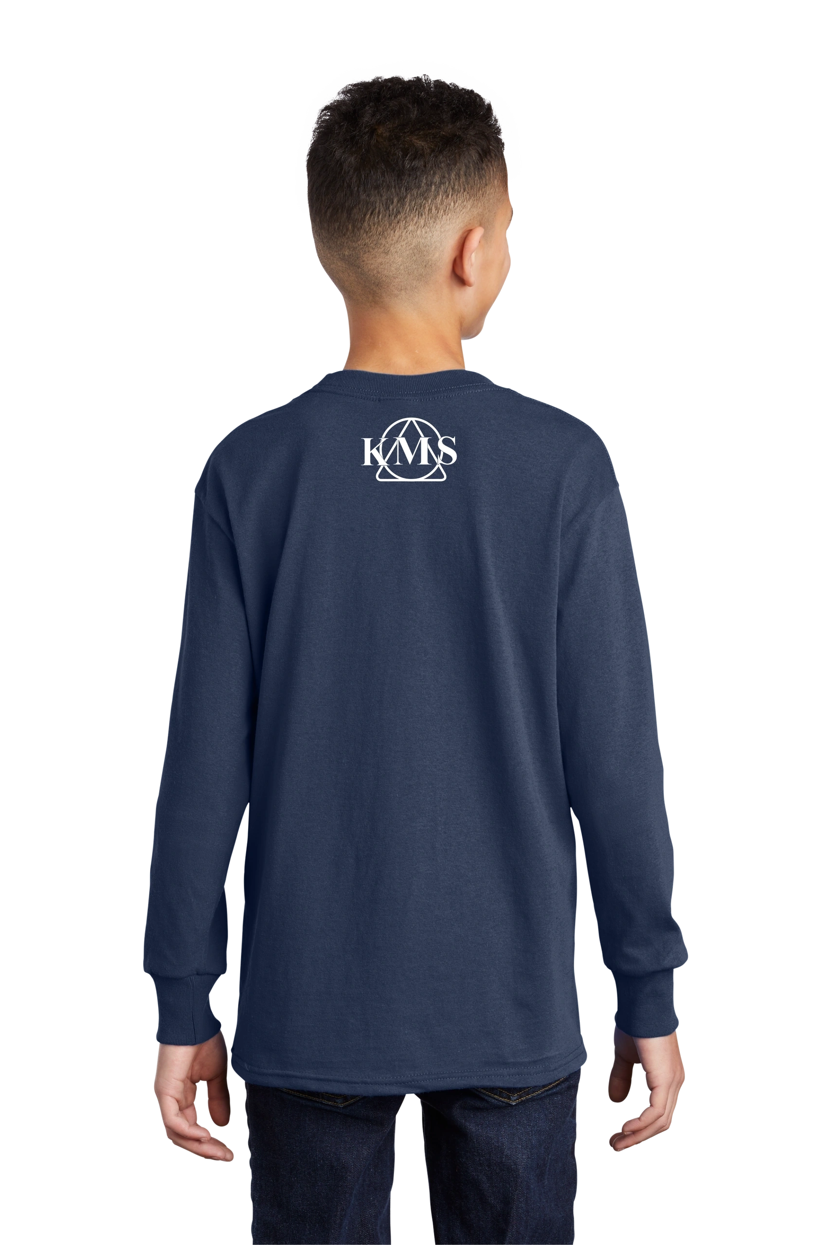 KMS-Port & Company® Youth Long Sleeve Core Cotton Tee