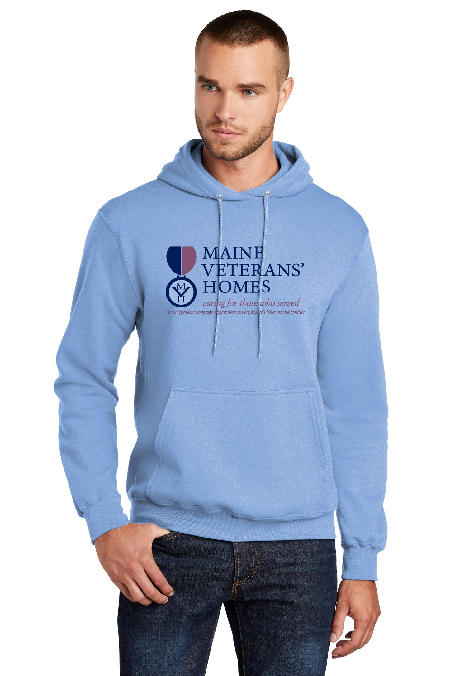 Maine Veterans'-Port & Company® - Hooded Sweatshirt-2COLOR