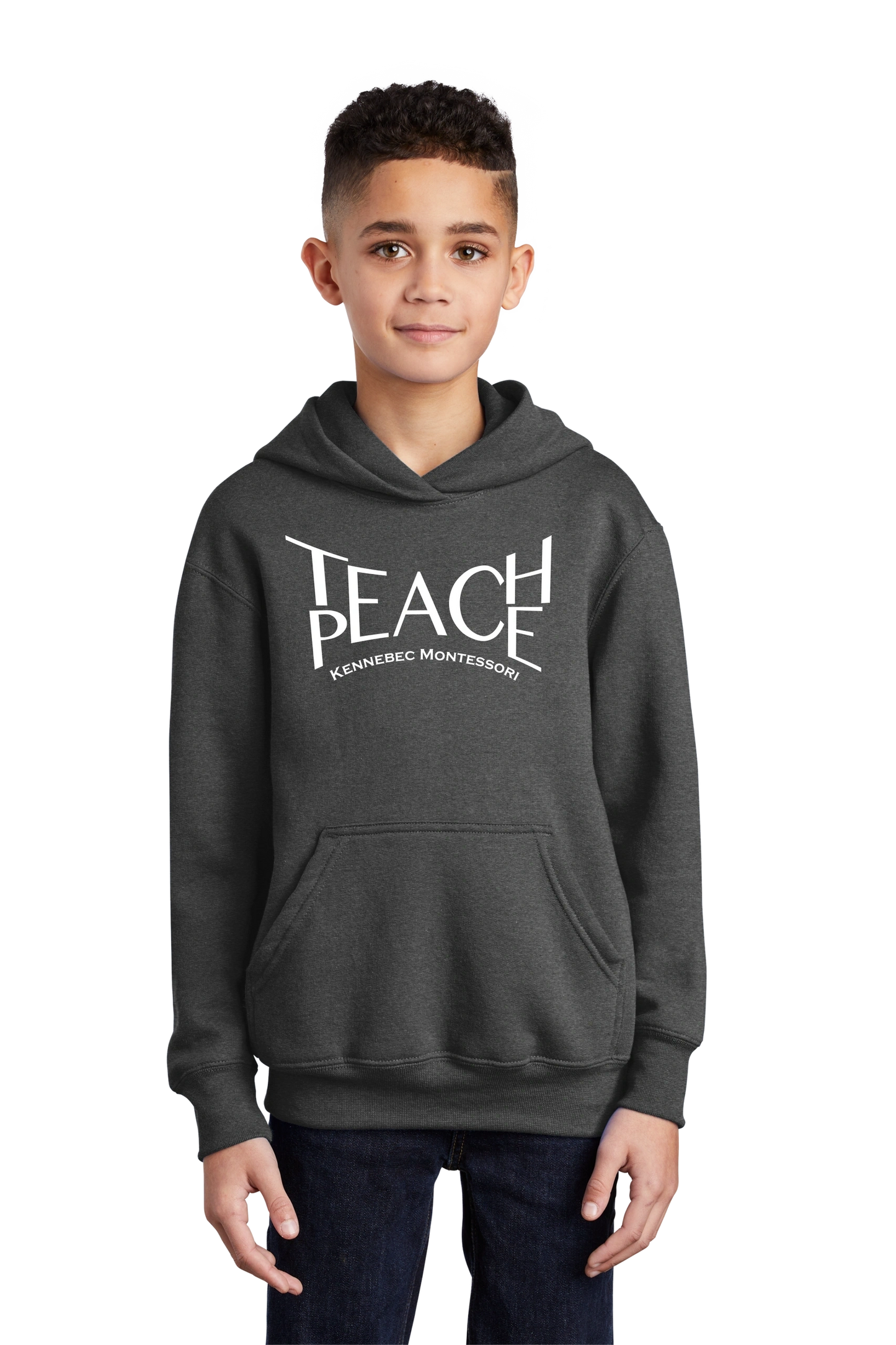 KMS-Port & Company® Youth Core Fleece Pullover Hooded Sweatshirt