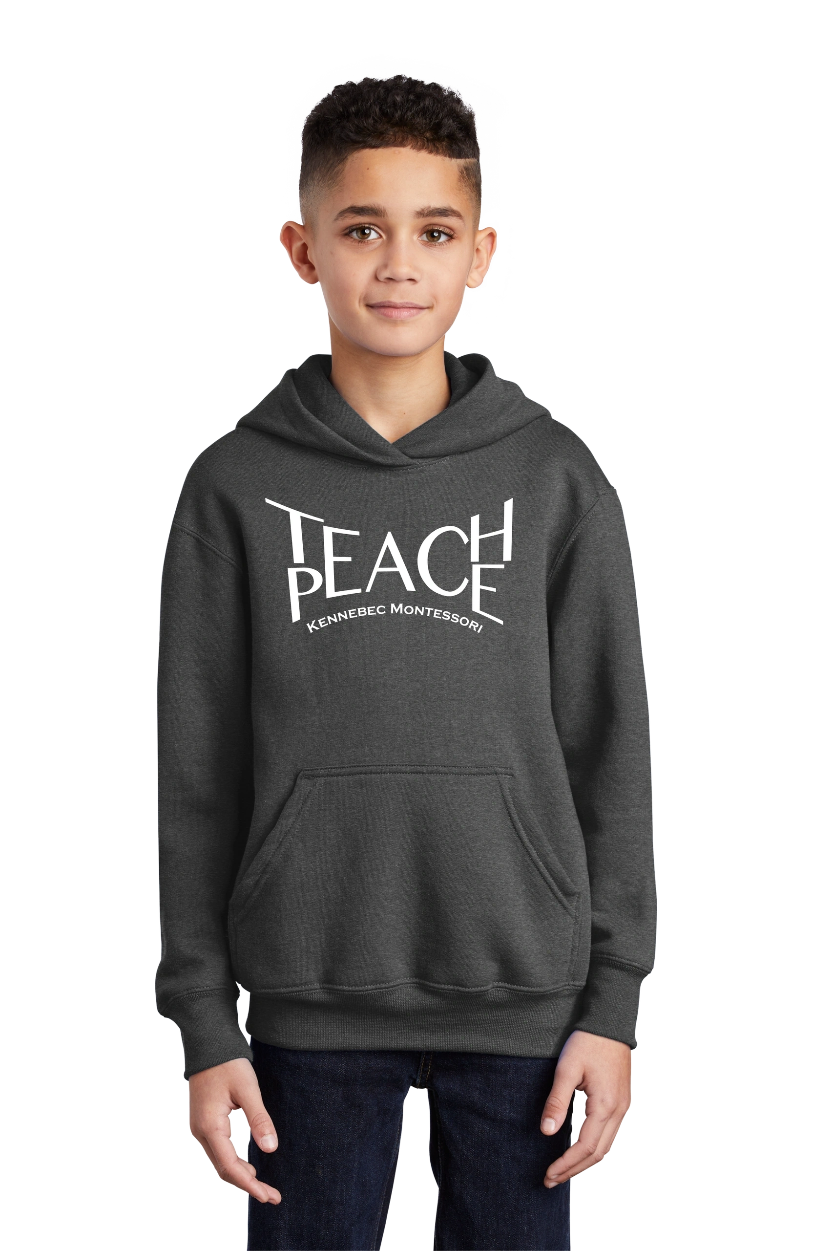 KMS-Port & Company® Youth Core Fleece Pullover Hooded Sweatshirt