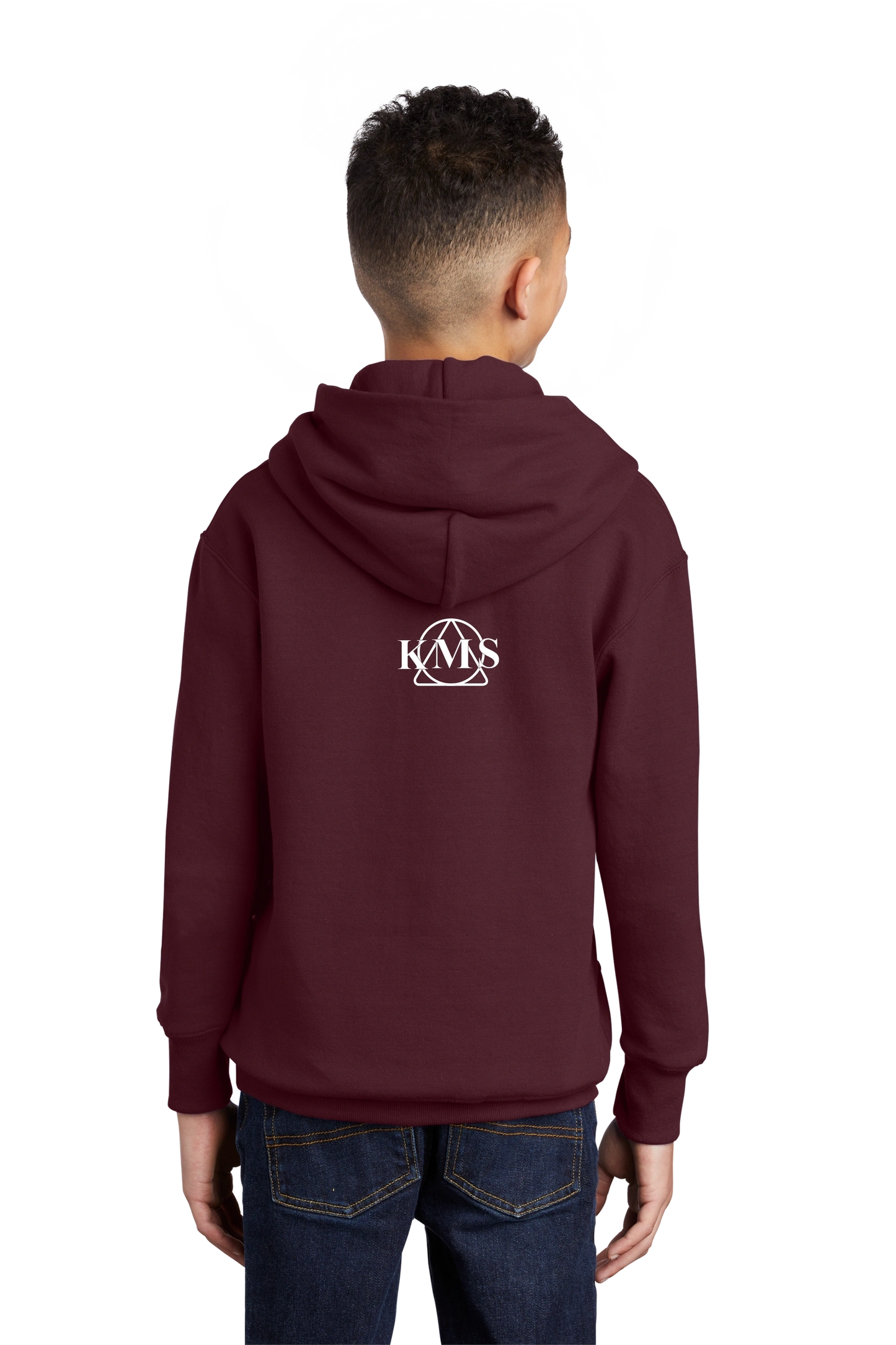 KMS-Port & Company® Youth Core Fleece Pullover Hooded Sweatshirt