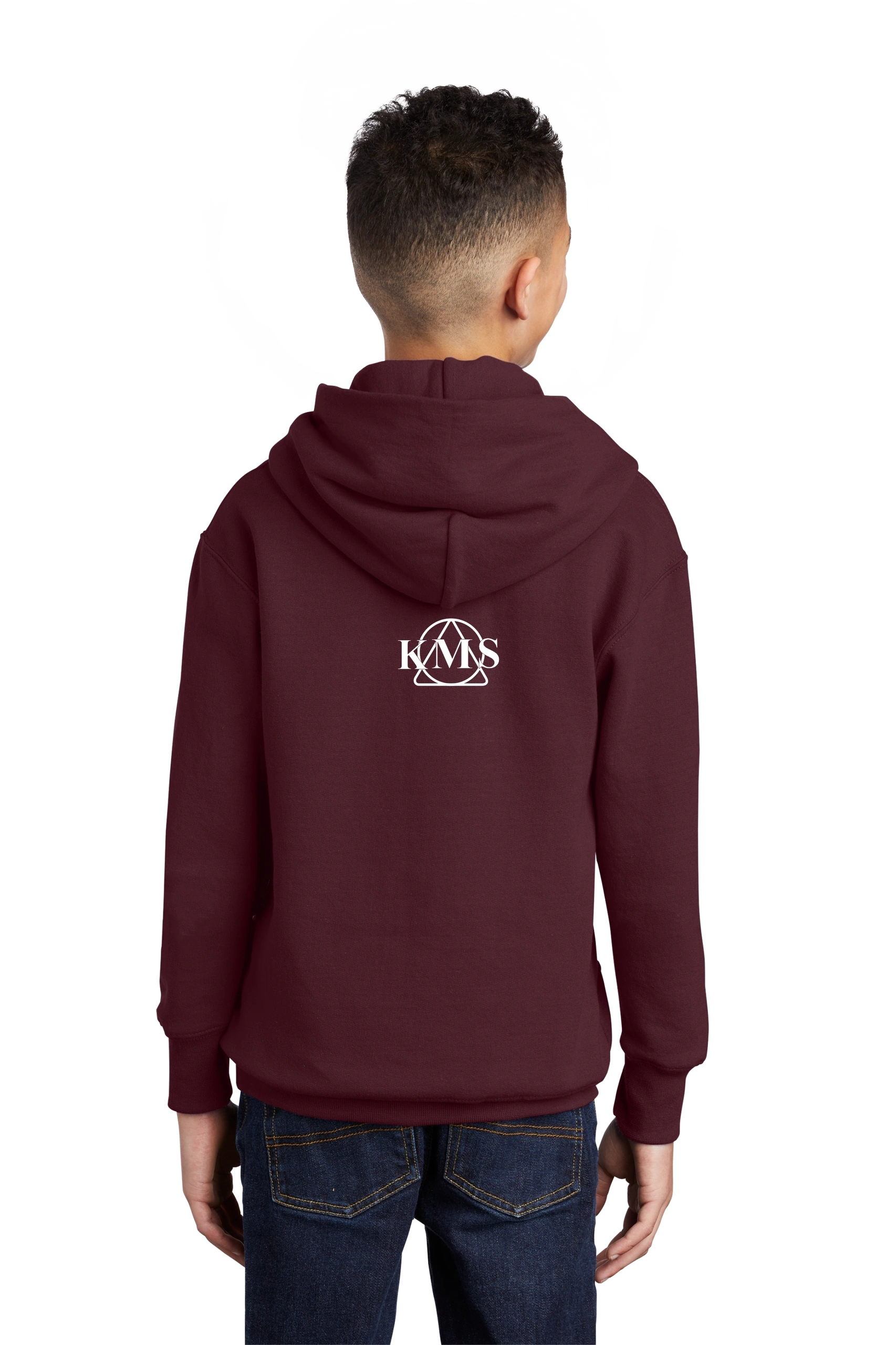 KMS-Port & Company® Youth Core Fleece Pullover Hooded Sweatshirt