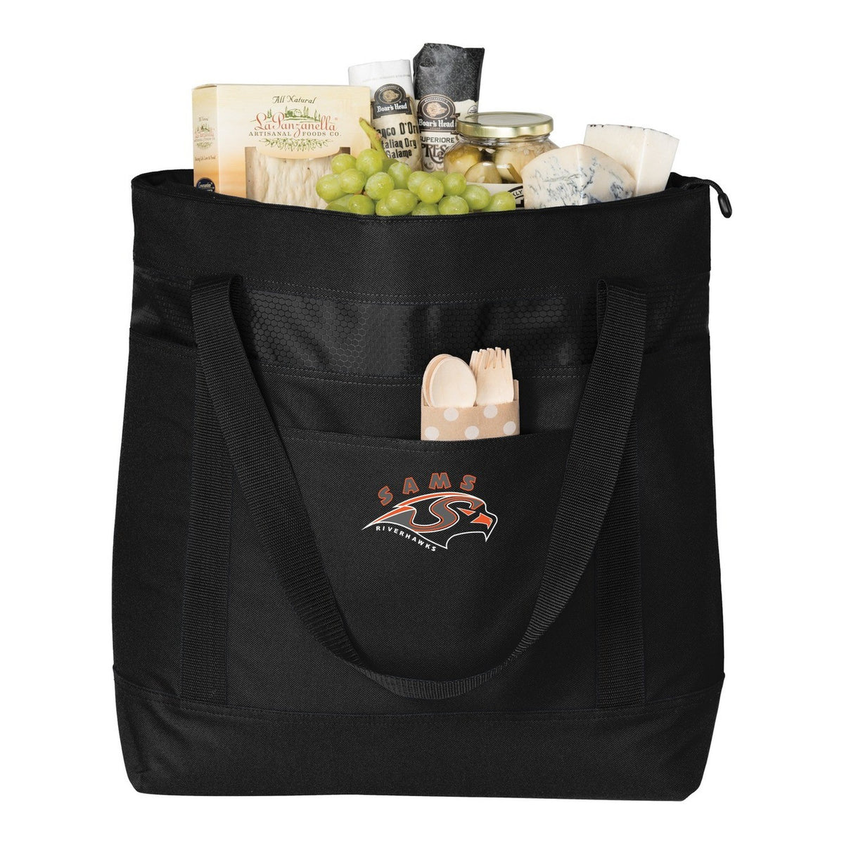 Large Tote Cooler - Black/ Black